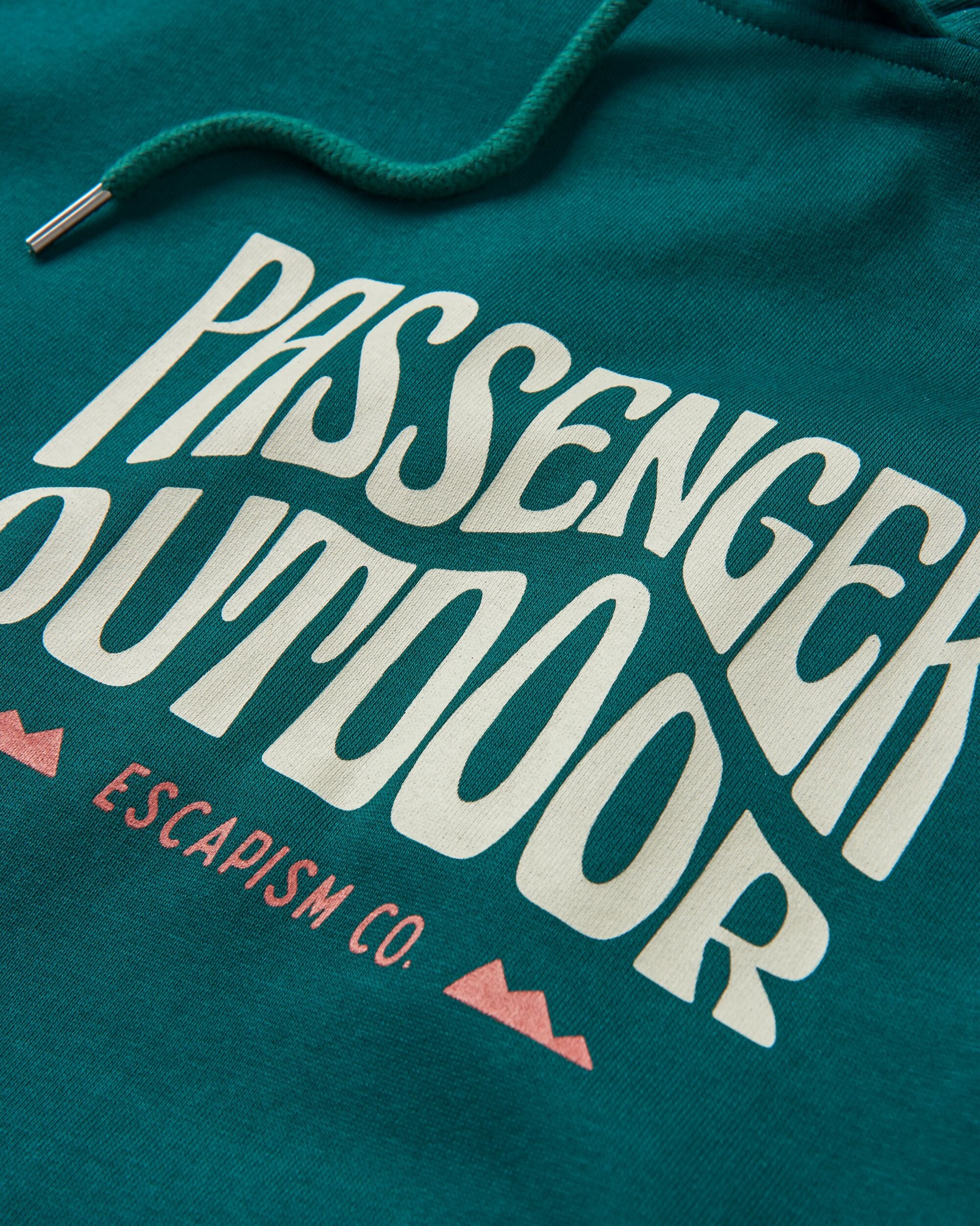 Yuca Organic Cotton Hoodie - Rain Forest - Flatlay