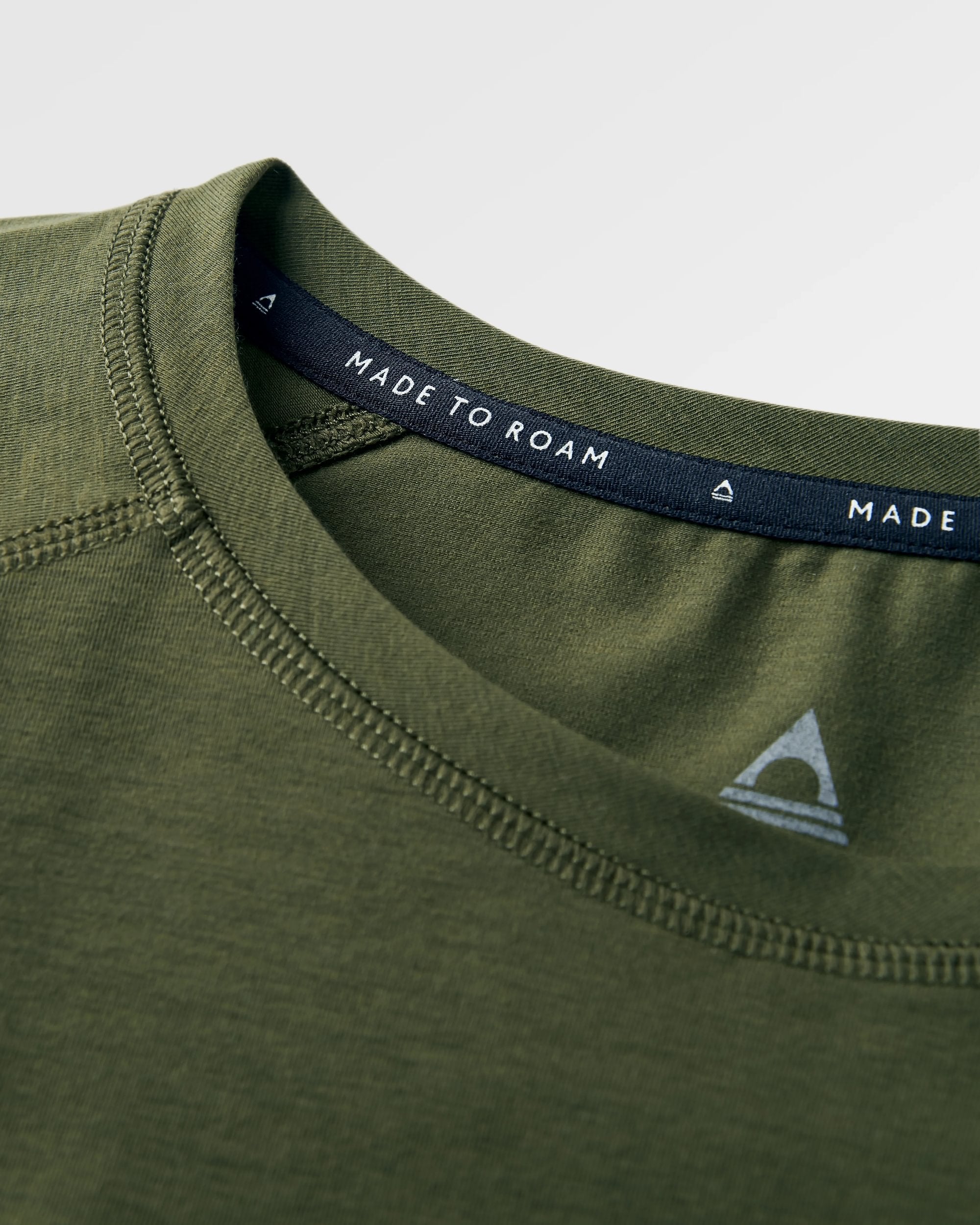 Sedona Recycled Active T-Shirt - Khaki - Flatlay