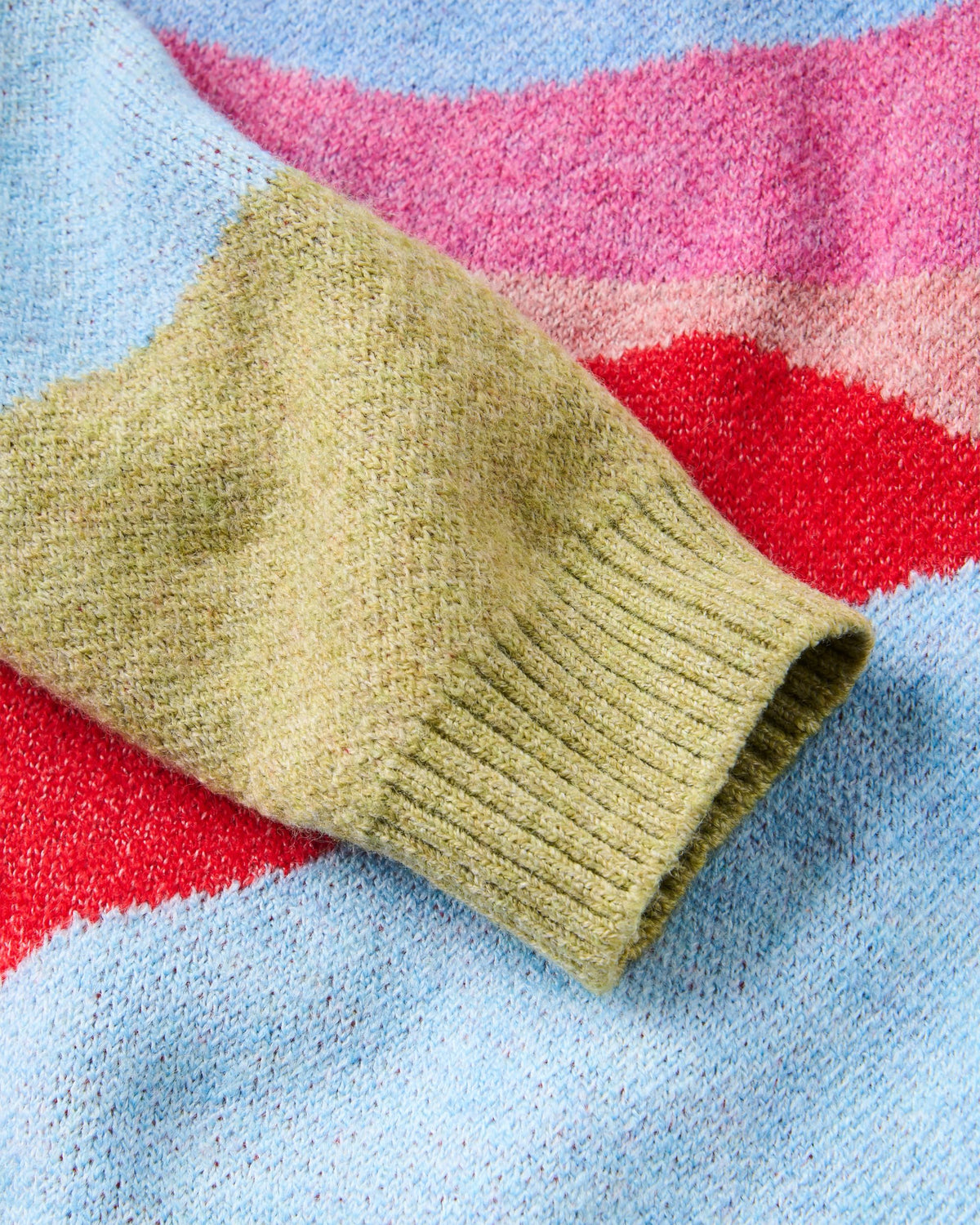 Scenic Knitted Cardigan - Scenic Dusty Olive - Flatlay