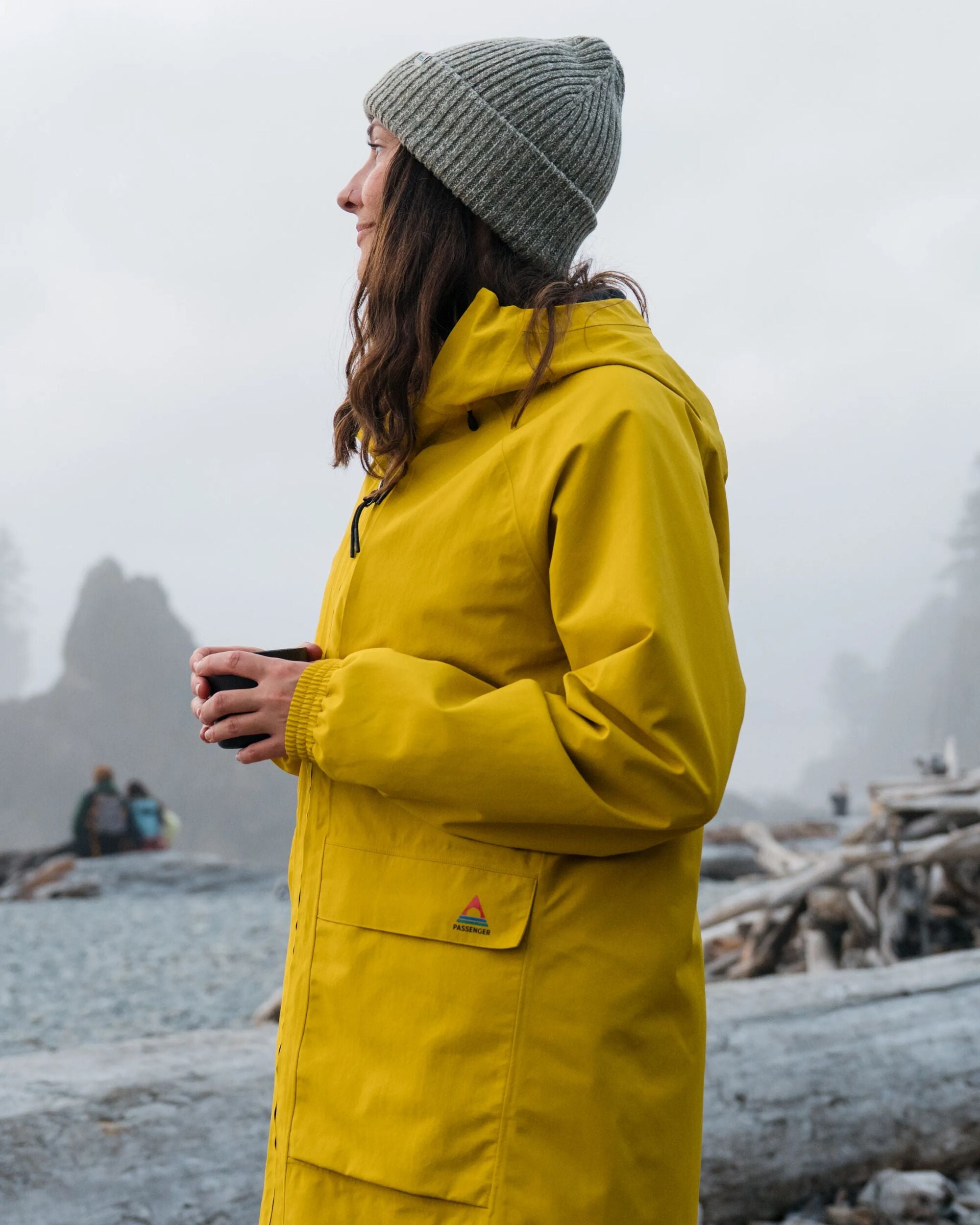 Serein Waterproof Jacket - Heritage Yellow - Lifestyle