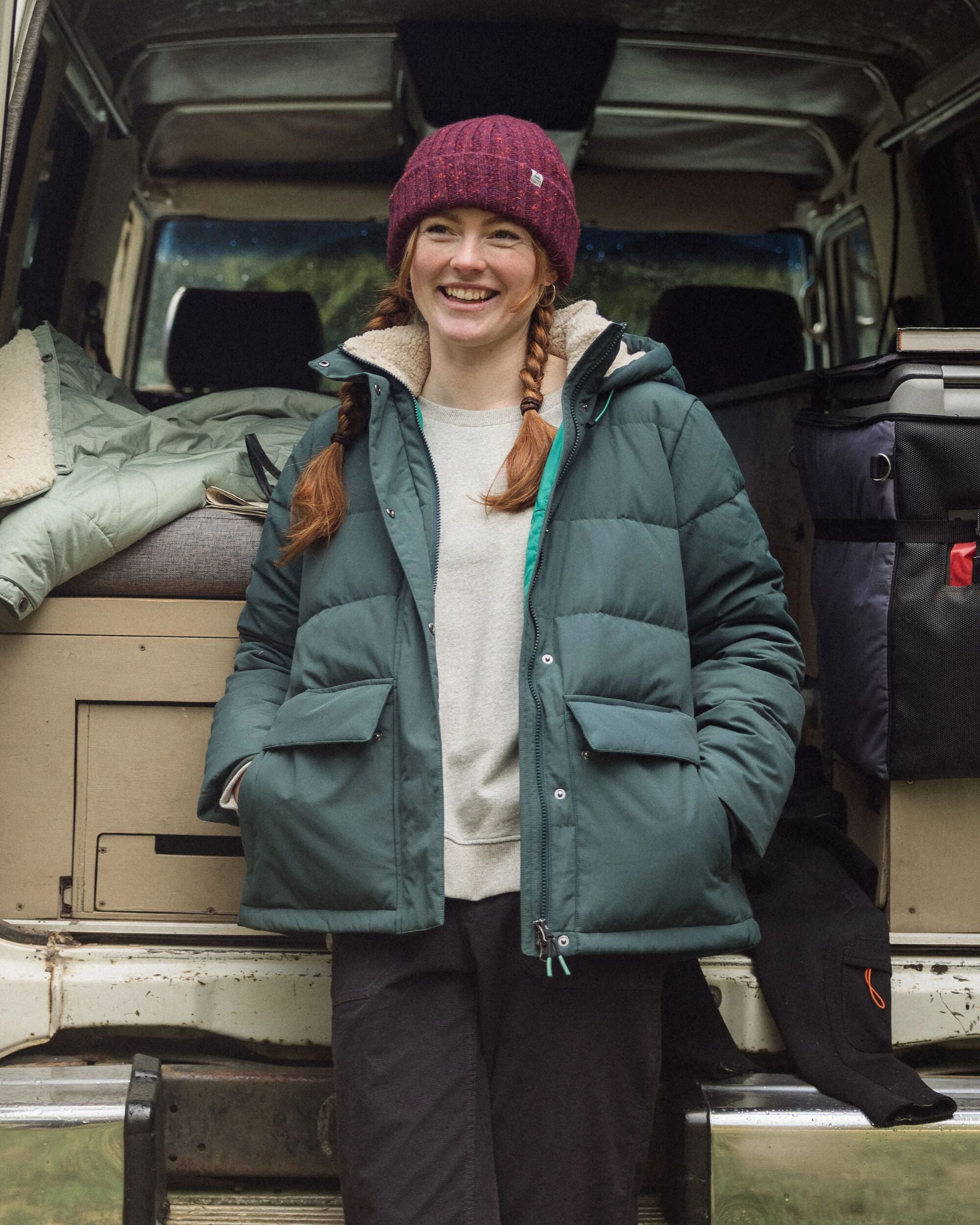 Nook Down Jacket - Dark Fern - Lifestyle