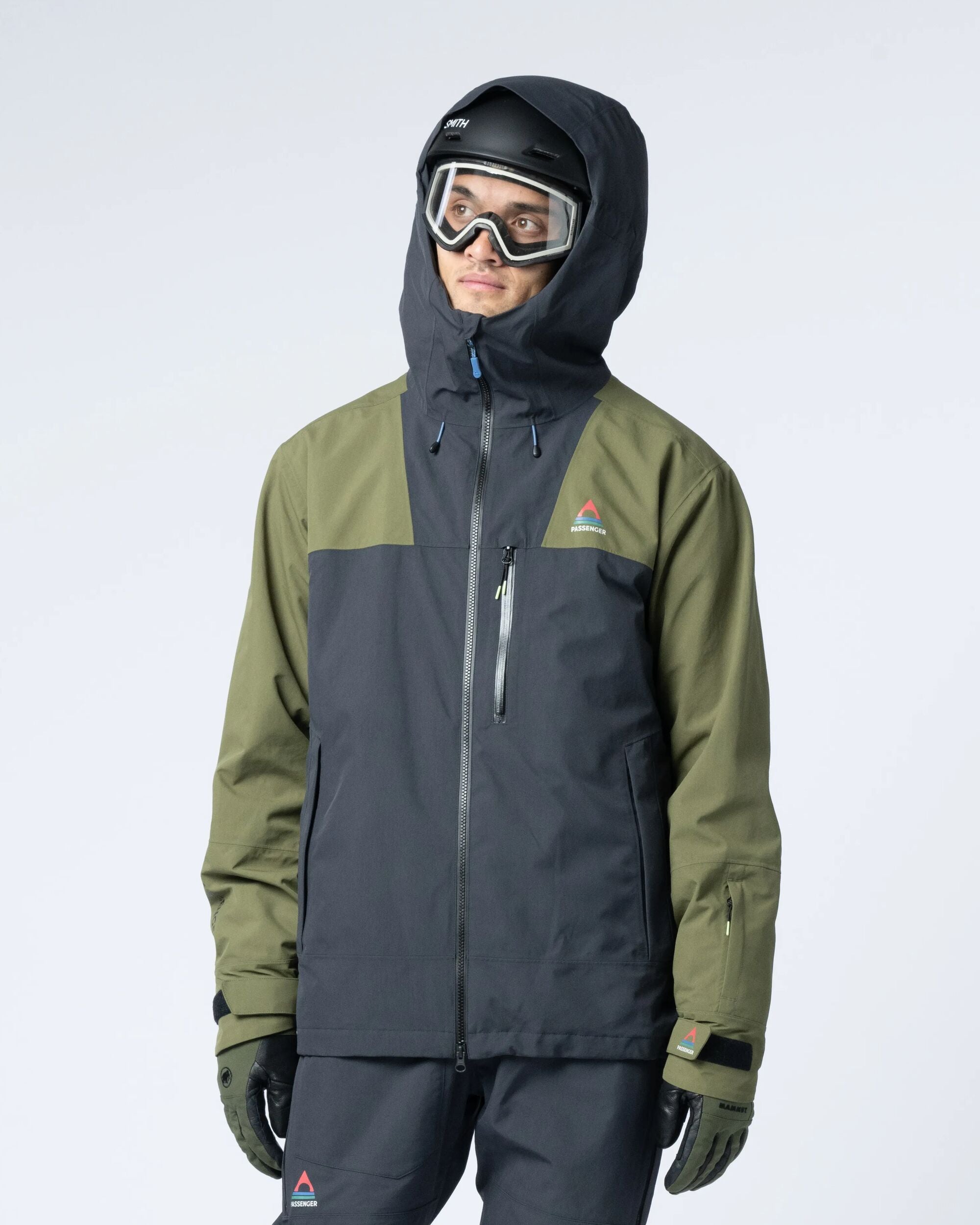 Snowscape Men's Recycled Jacket - Black - Flatlay