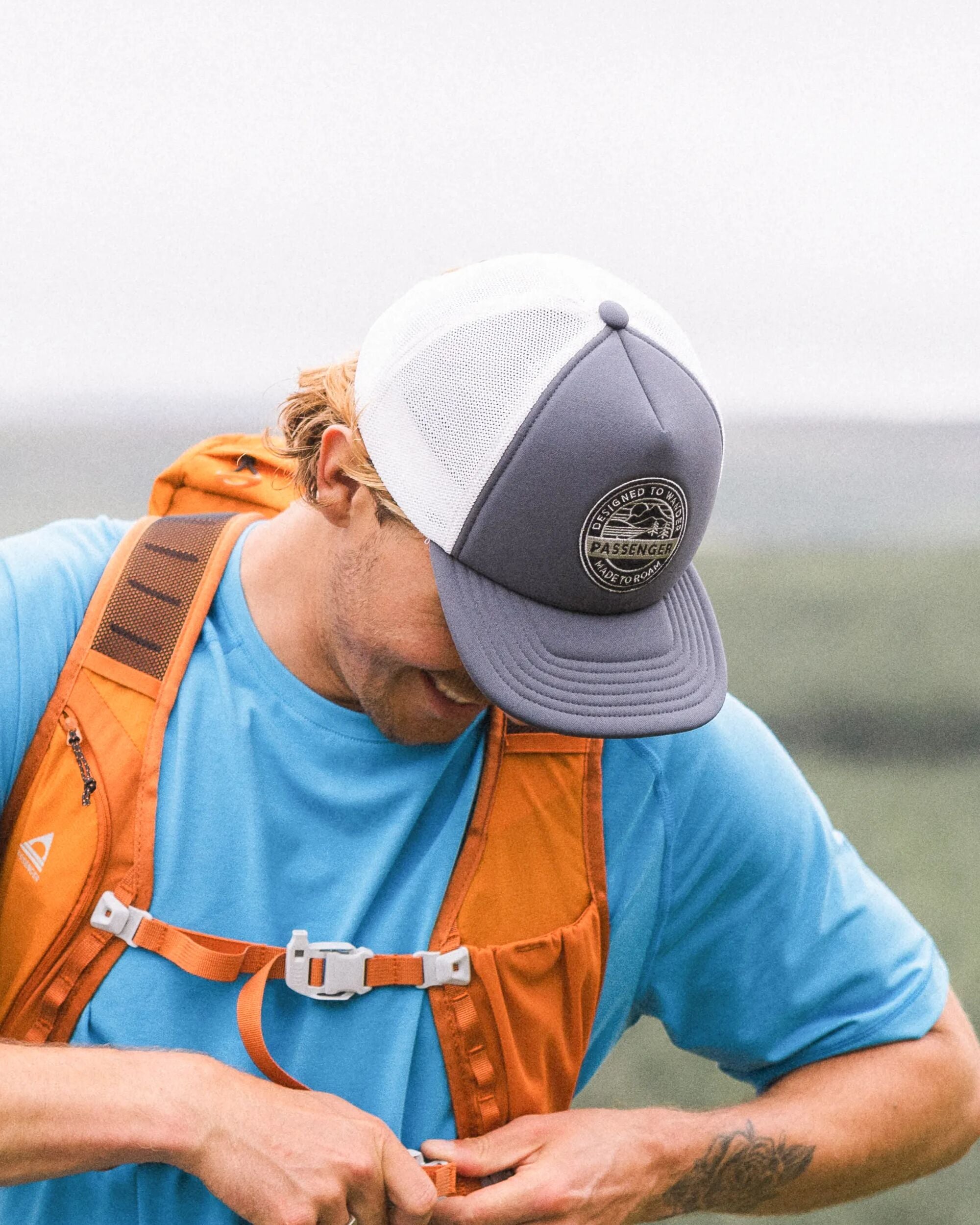 Odyssey Active Trucker Cap - Charcoal - Lifestyle - Male