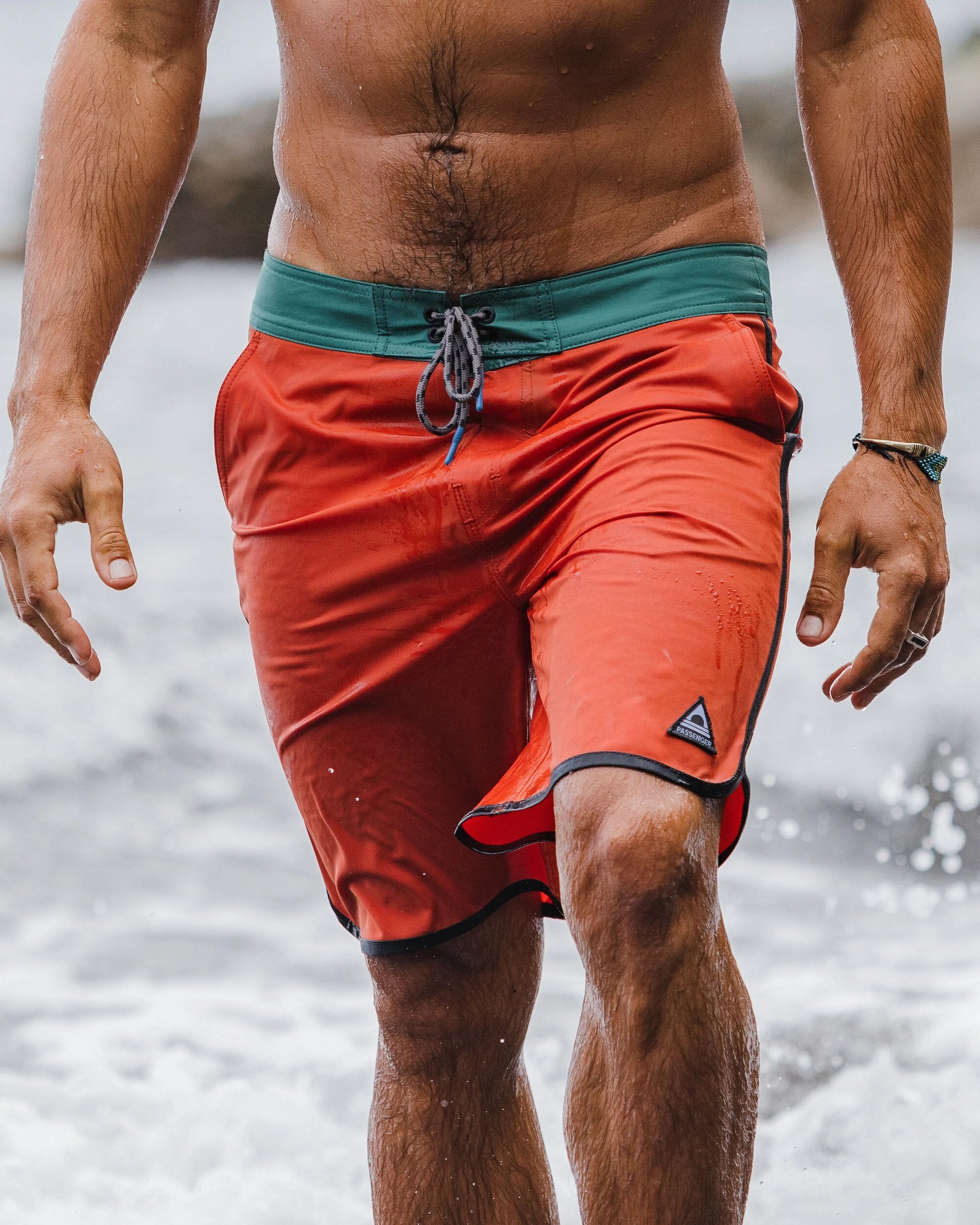 Breaks Recycled Boardshort - Burnt Orange - Lifestyle