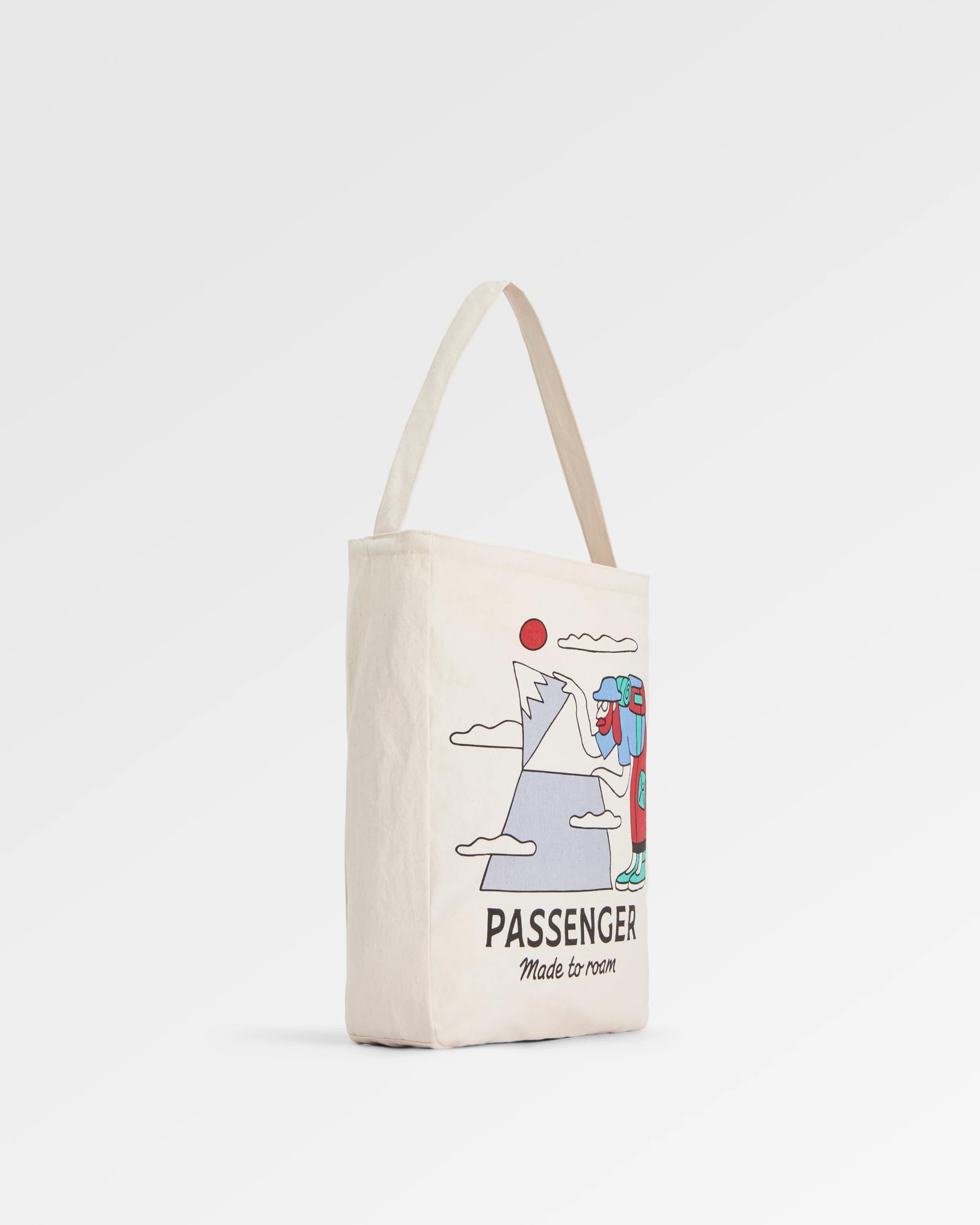 Sneaky Peak Organic Cotton Tote Bag - Multi - Passenger - Flatlay