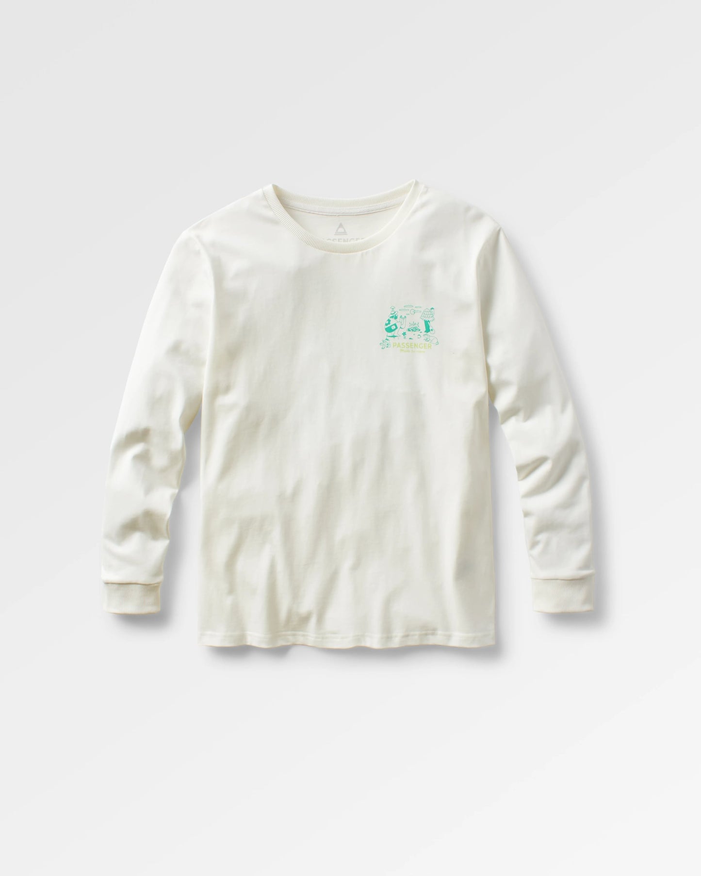 Better Outside Organic Cotton Oversized LS T-Shirt - Marshmallow - Flatlay