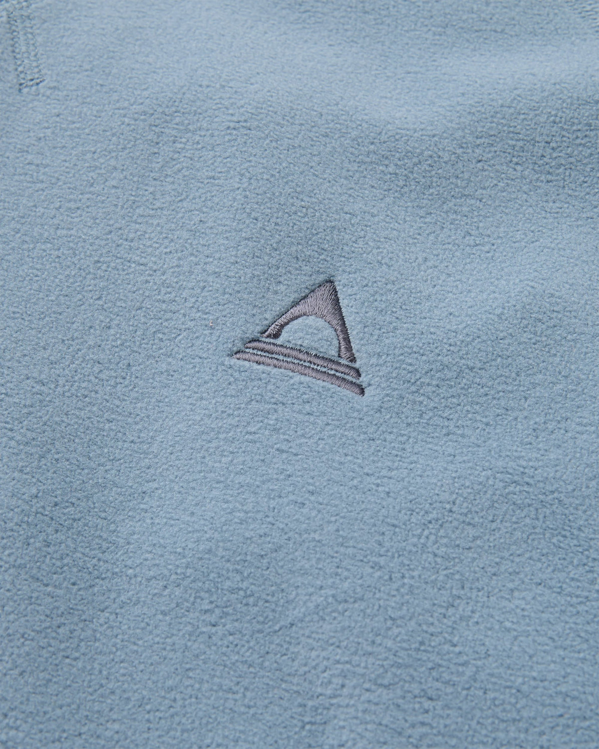 Ayla Micro Polartec® Crew Fleece - Stormy Blue - Flatlay