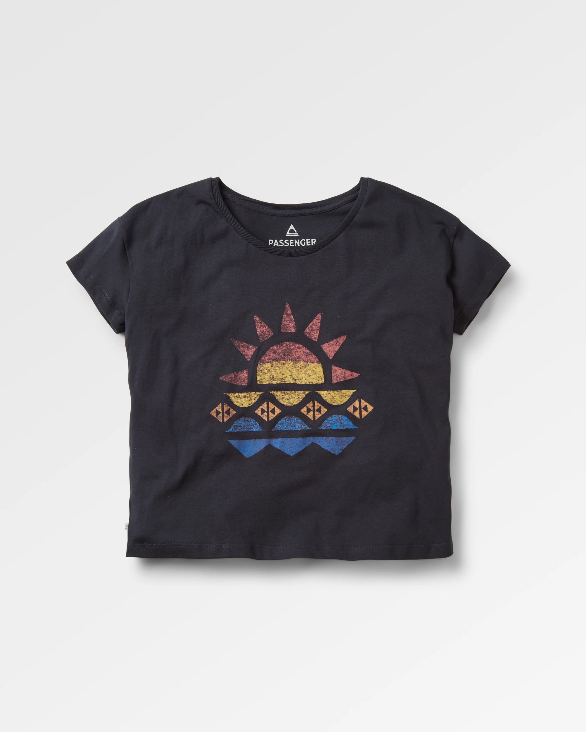 Sunray Baumwoll-T-Shirt - Schwarz