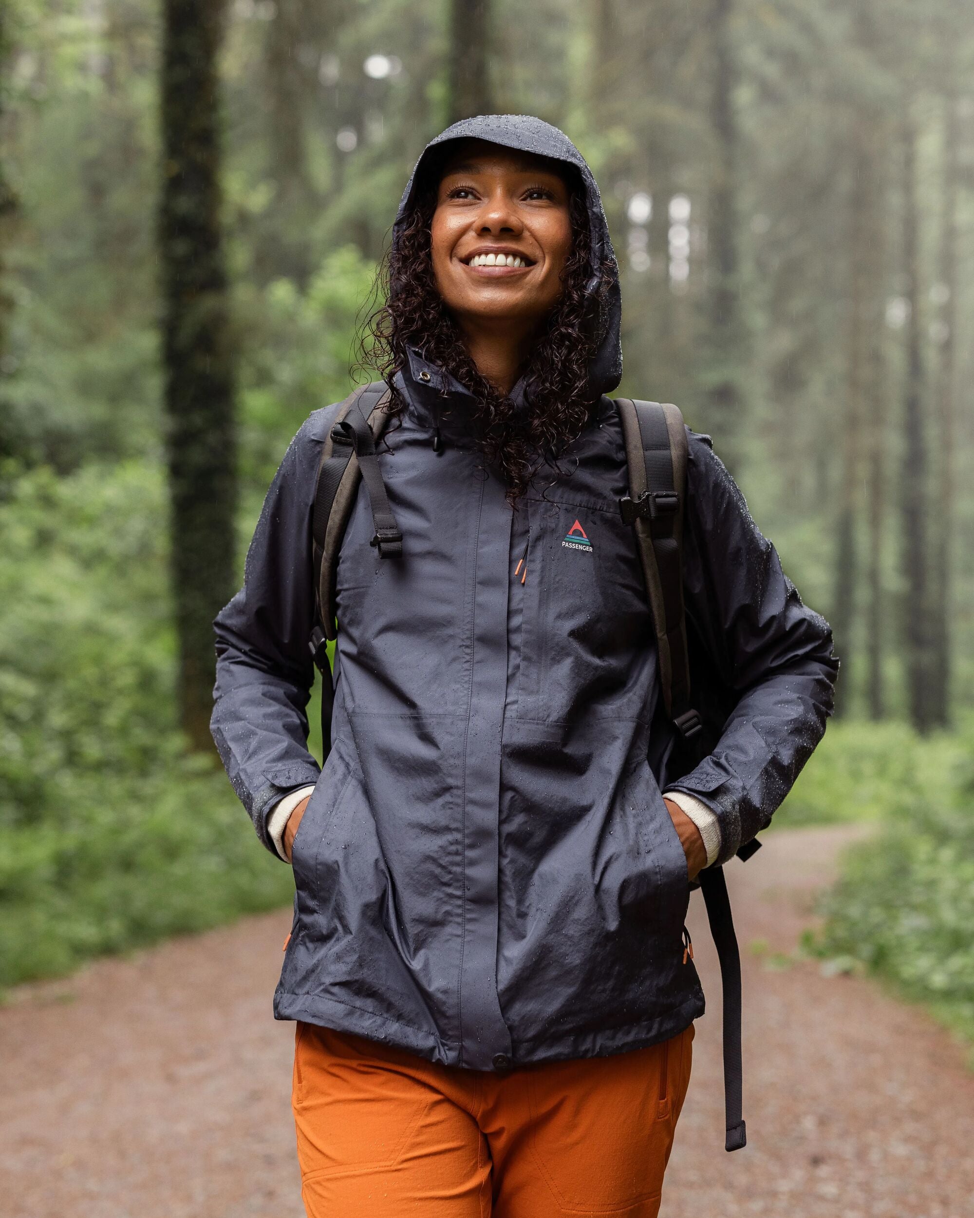 Wasserdicht Atmungsaktiv Regenjacke Zum Kleinmachen Trailscape