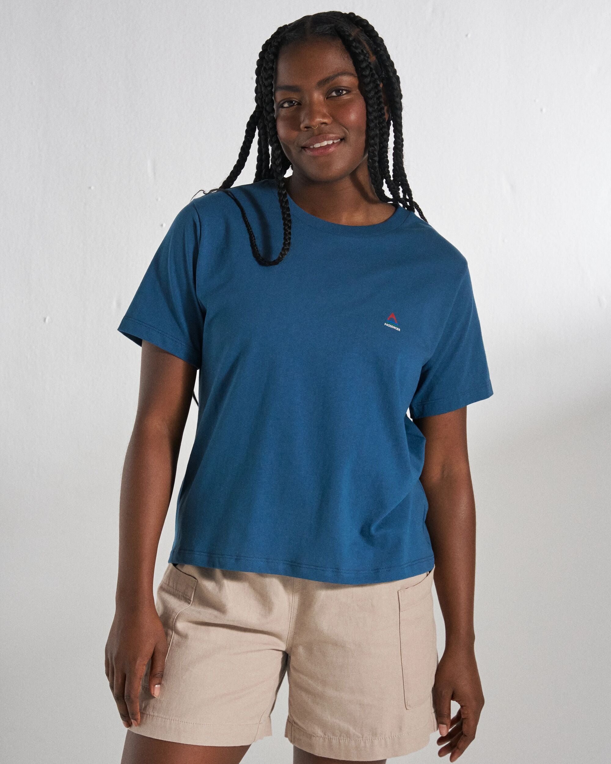 Classic T-Shirt - Dark Denim - Studio Model