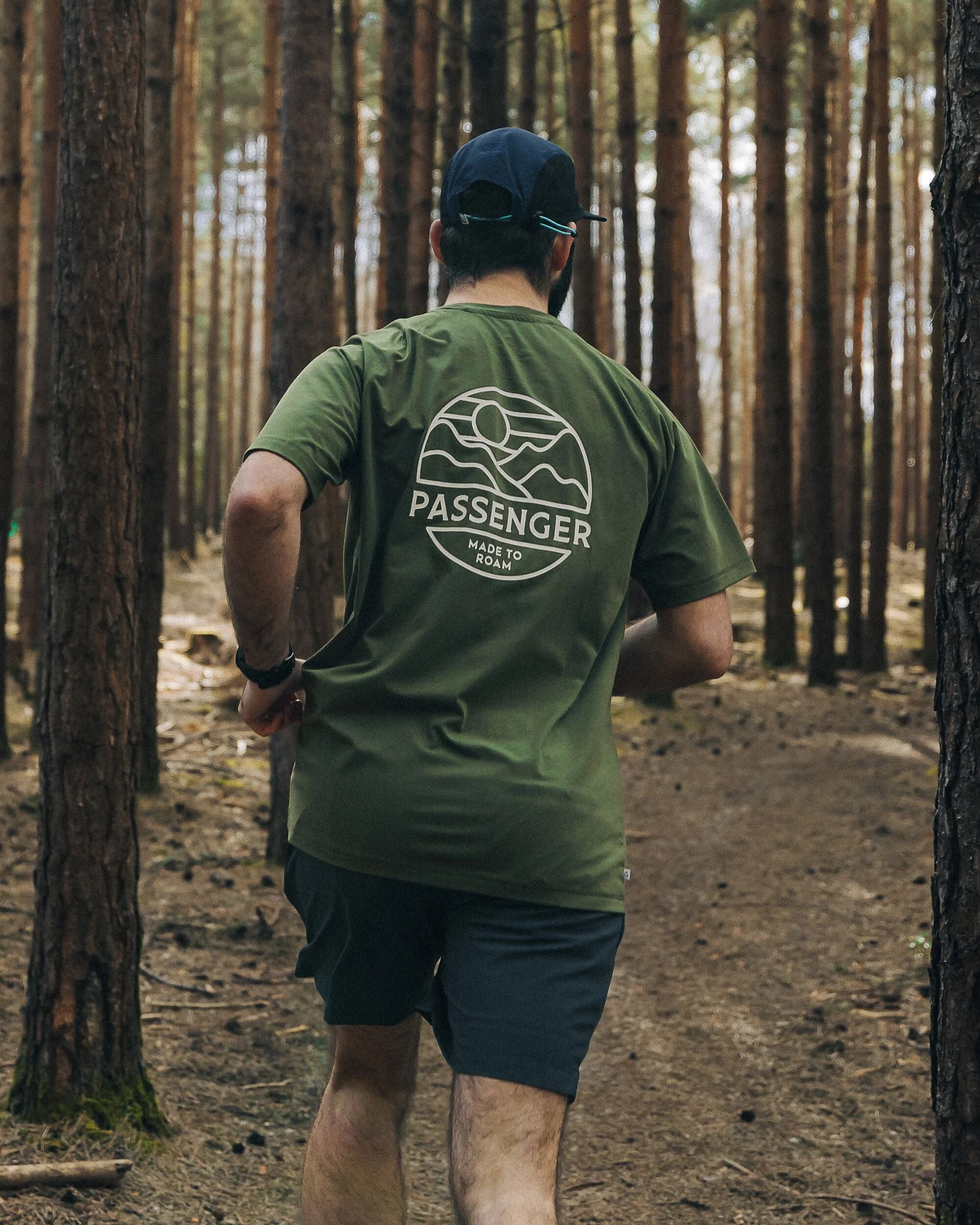 Sedona Recycled Active T-Shirt - Khaki - Lifestyle