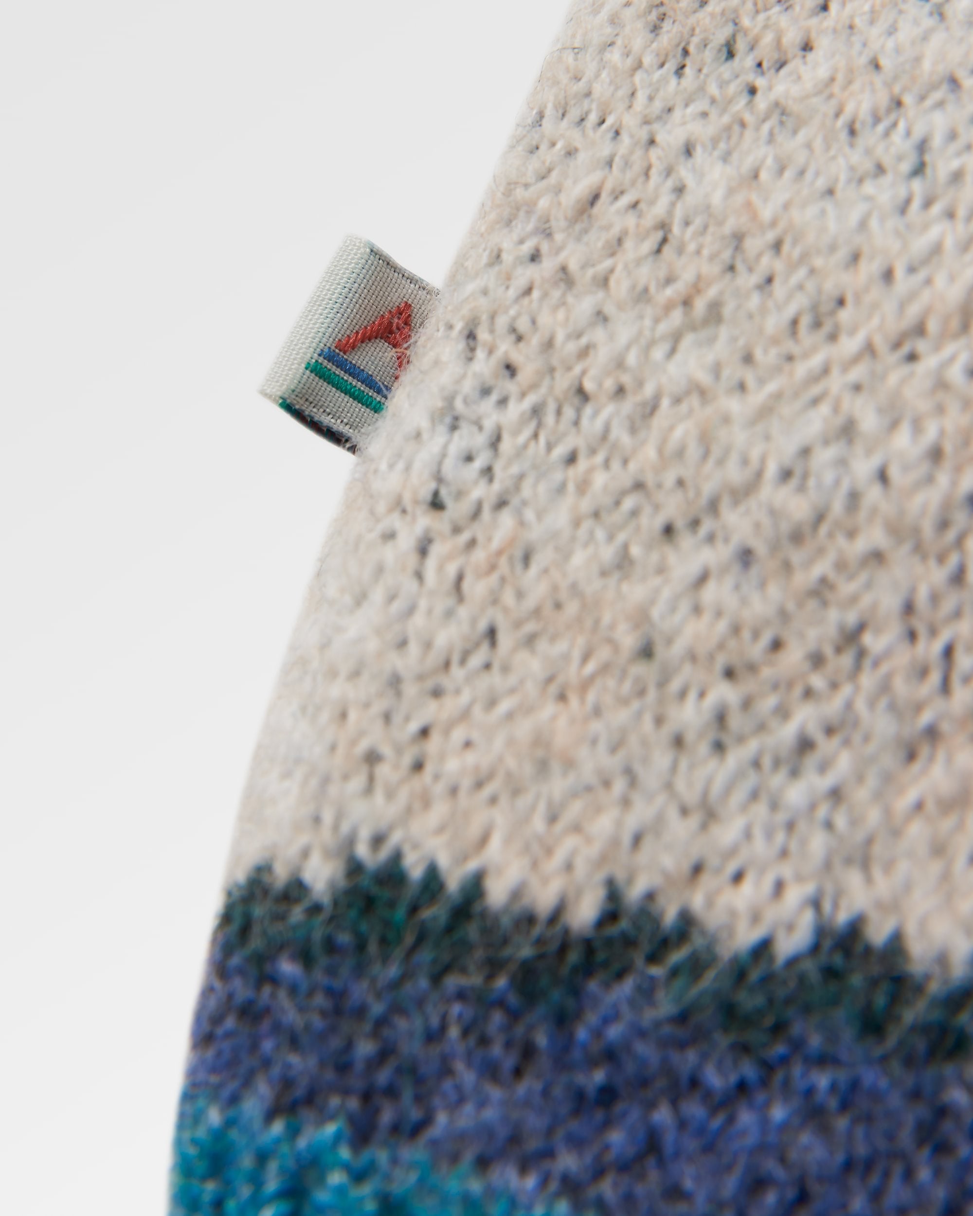 Vista Recycled Knitted Jumper - Rain Forest - Flatlay