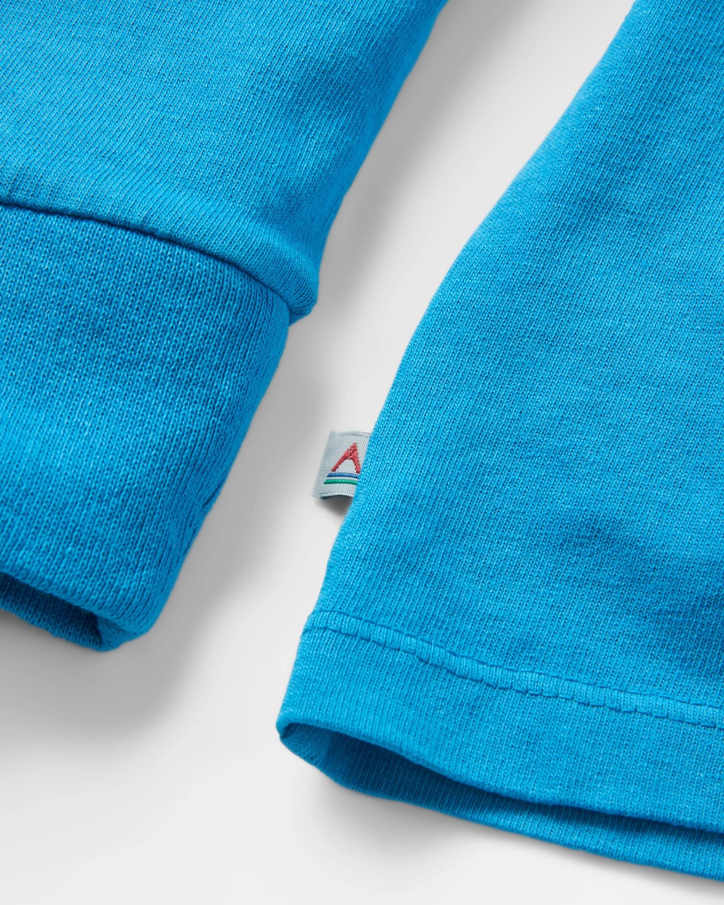 Breathe Recycled Cotton LS T-Shirt - Atlantic Blue - Flatlay