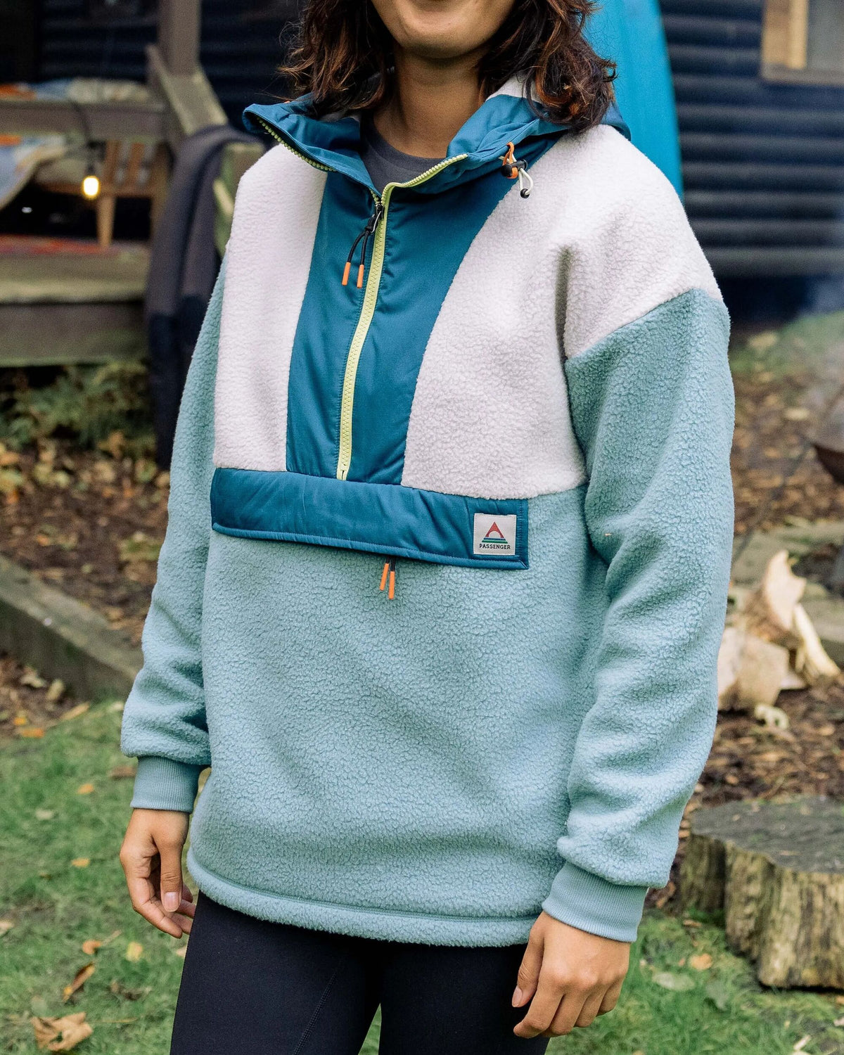Maren 1/2 Zip Sherpa Fleece - Arctic - Lifestyle