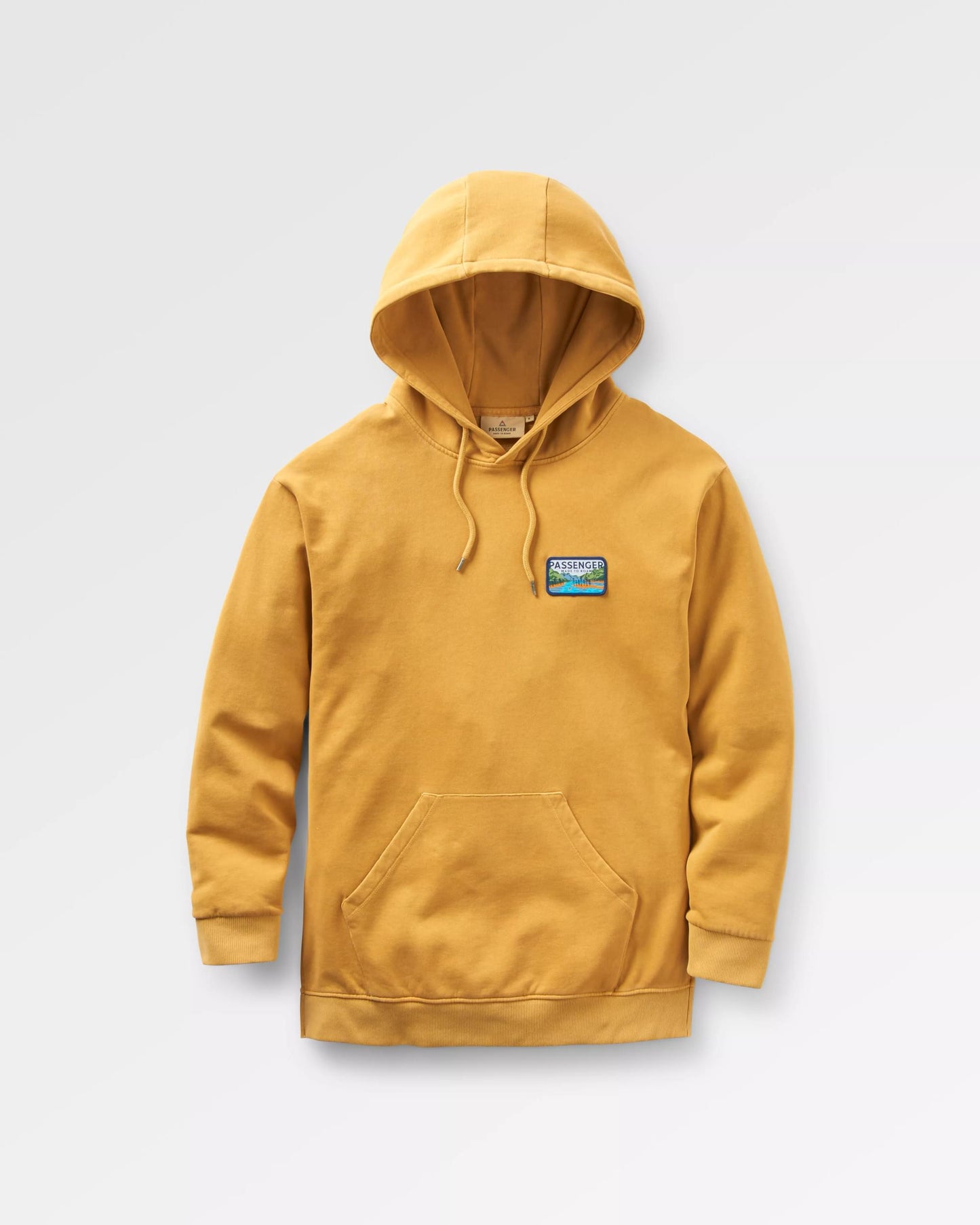 Love The Wild Hoodie - Mustard Gold - Flatlay