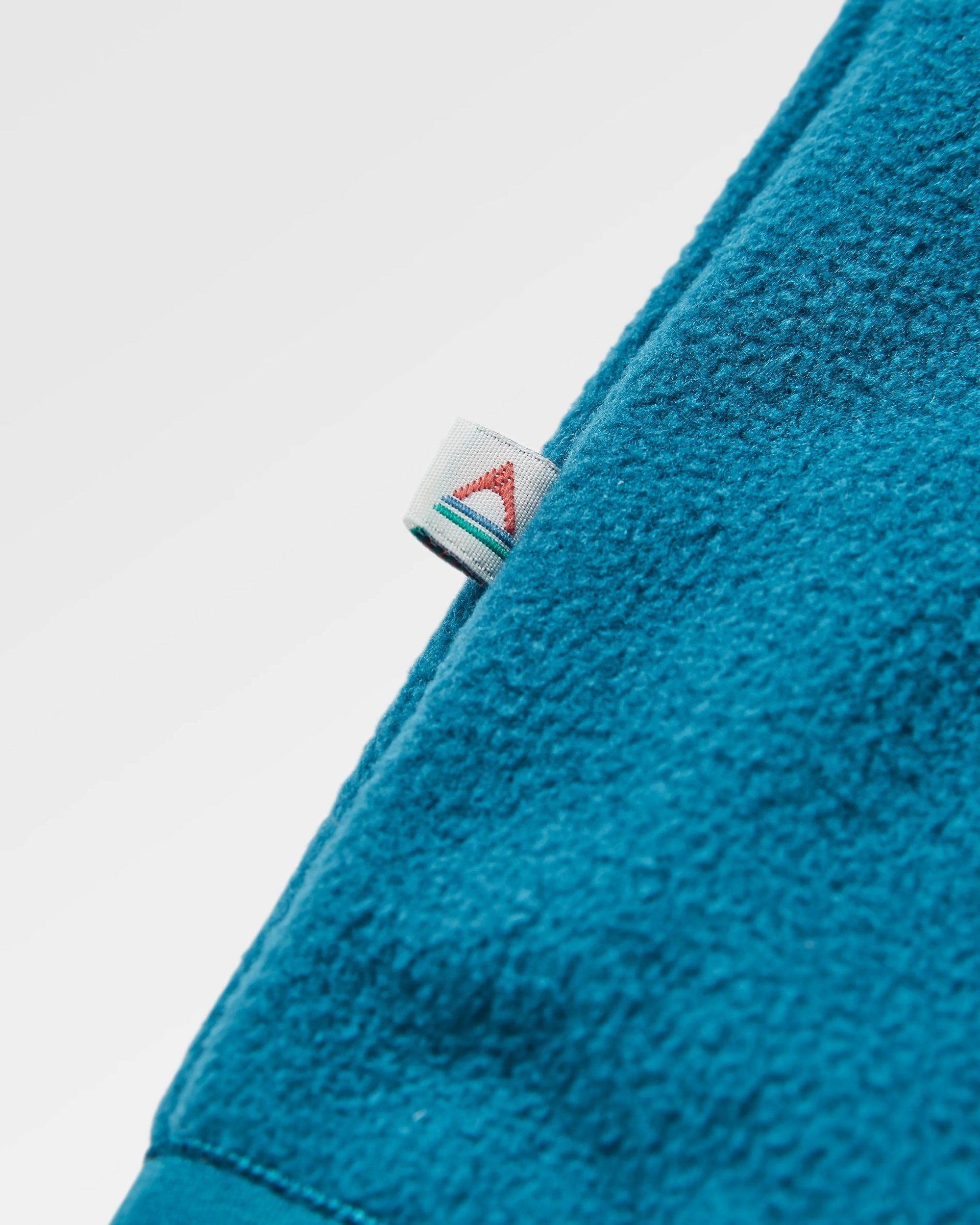 Set Off Recycled Polar Hooded Fleece - Tidal Blue/Storm Grey  - Flatlay