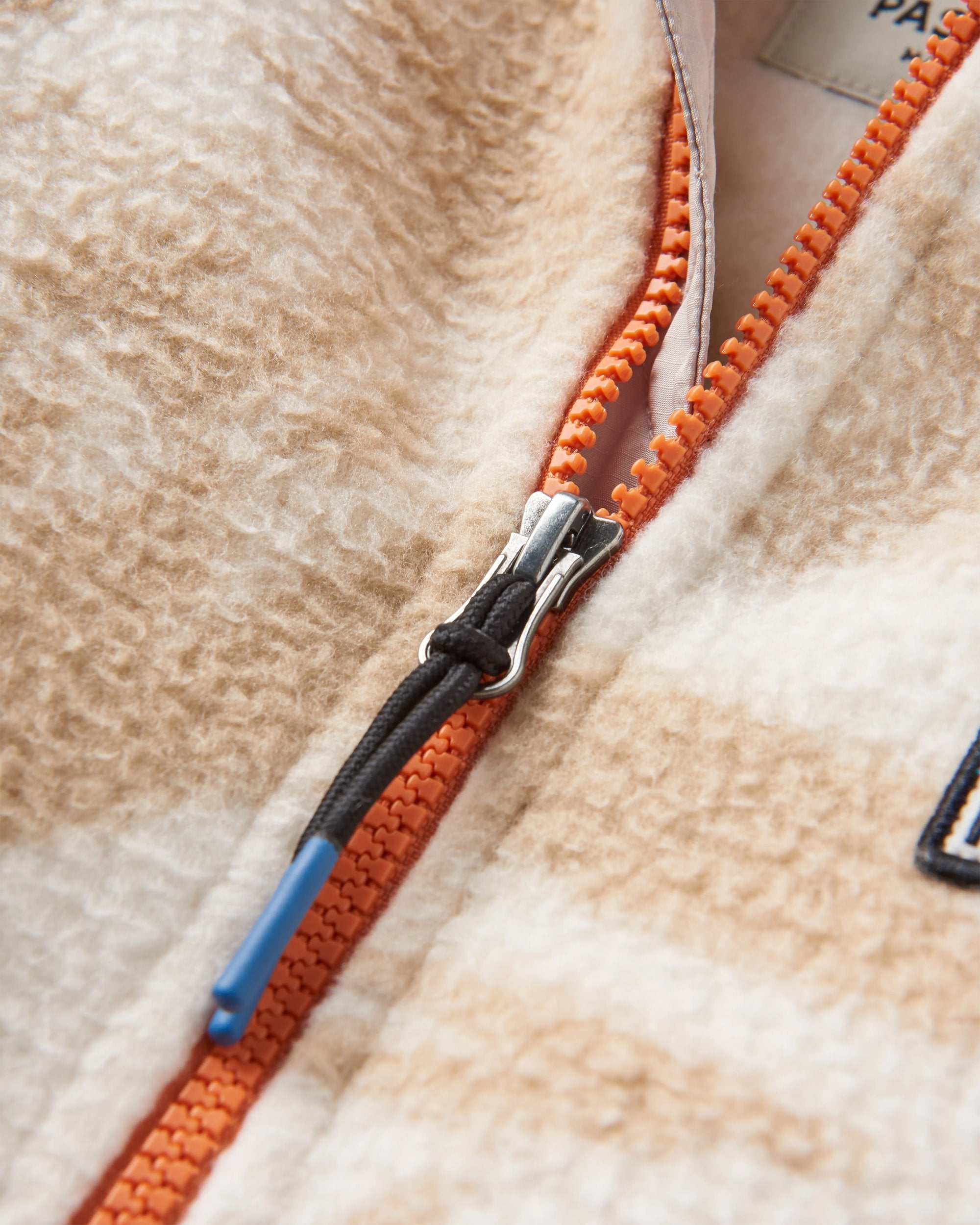 Maine 1/2 Zip Recycled Sherpa Fleece - Abstract Mountain Birch - Flatlay