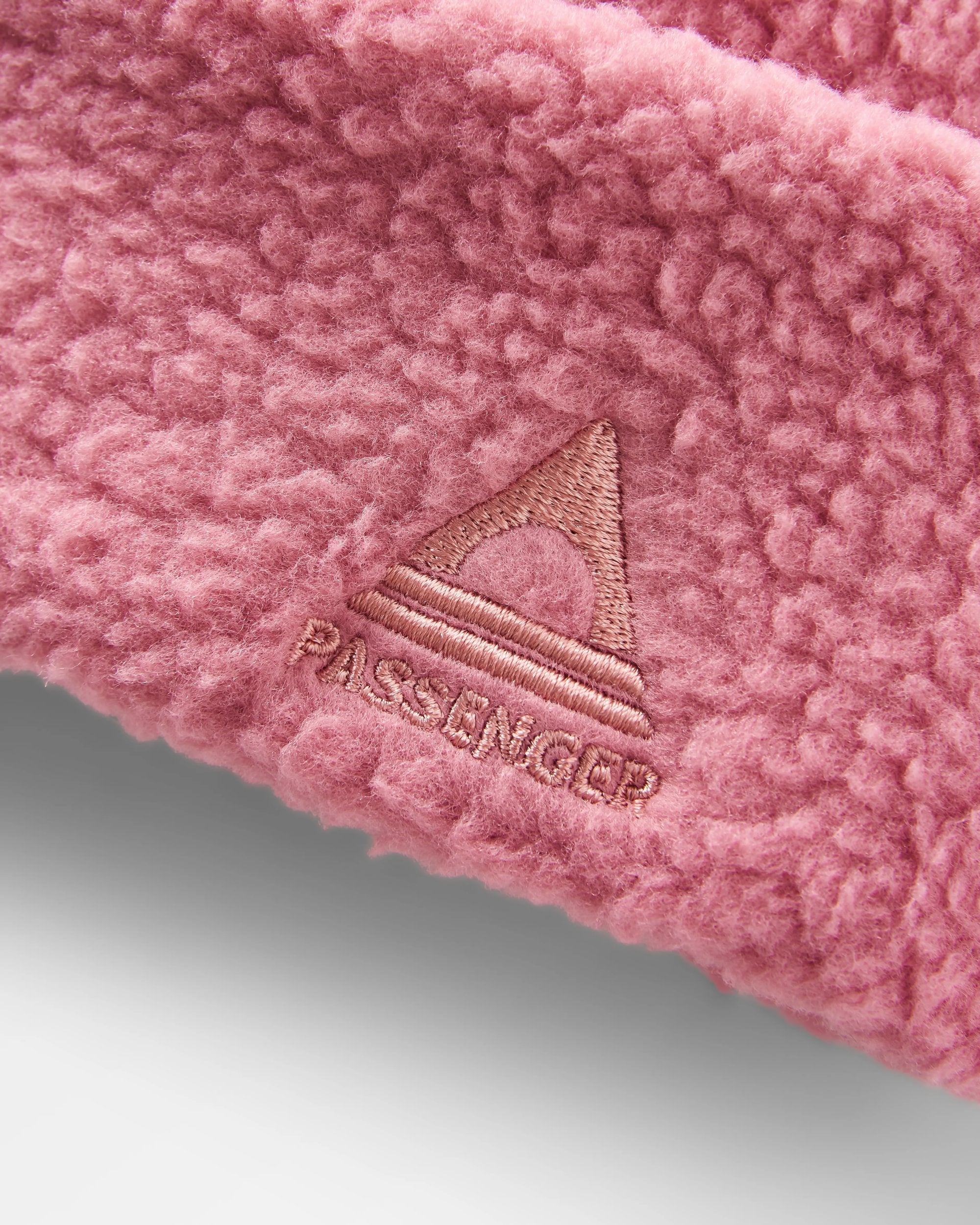 Snow Recycled Sherpa Beanie - Maroon - Flatlay
