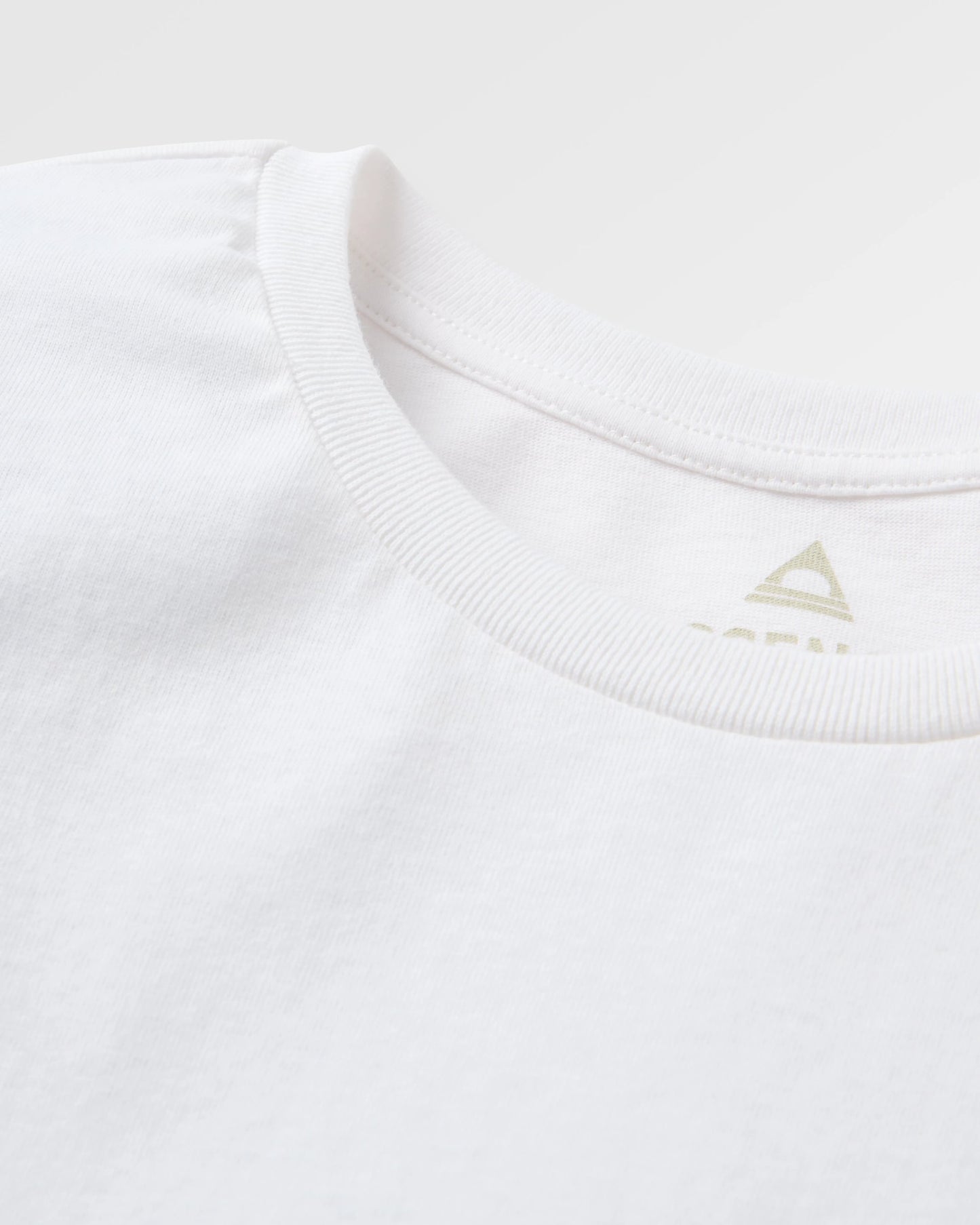 Easy Days Recycled Cotton T-Shirt - White - Flatlay