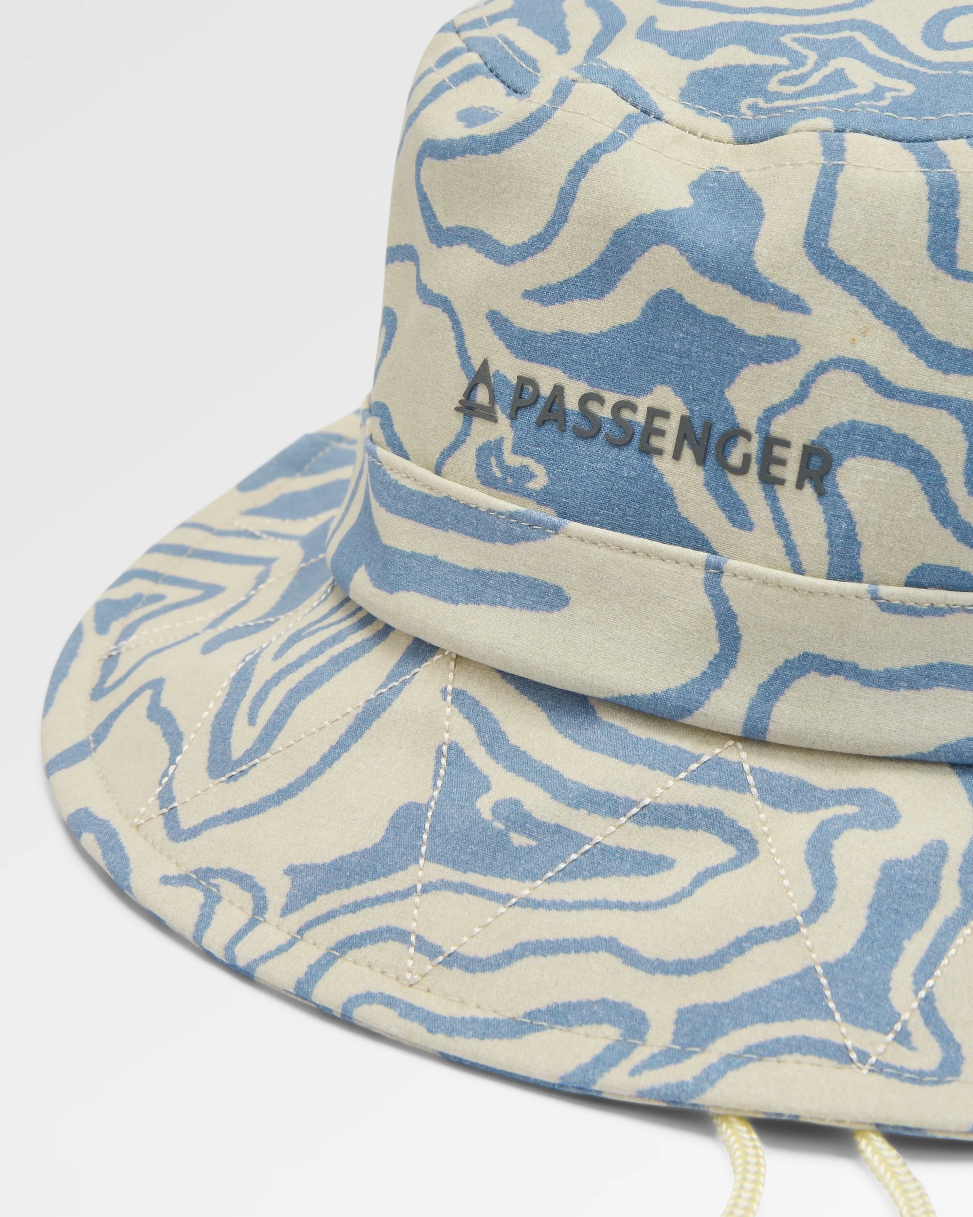 Shaded Organic Bucket Hat - Strata Swirl Birch - Flatlay