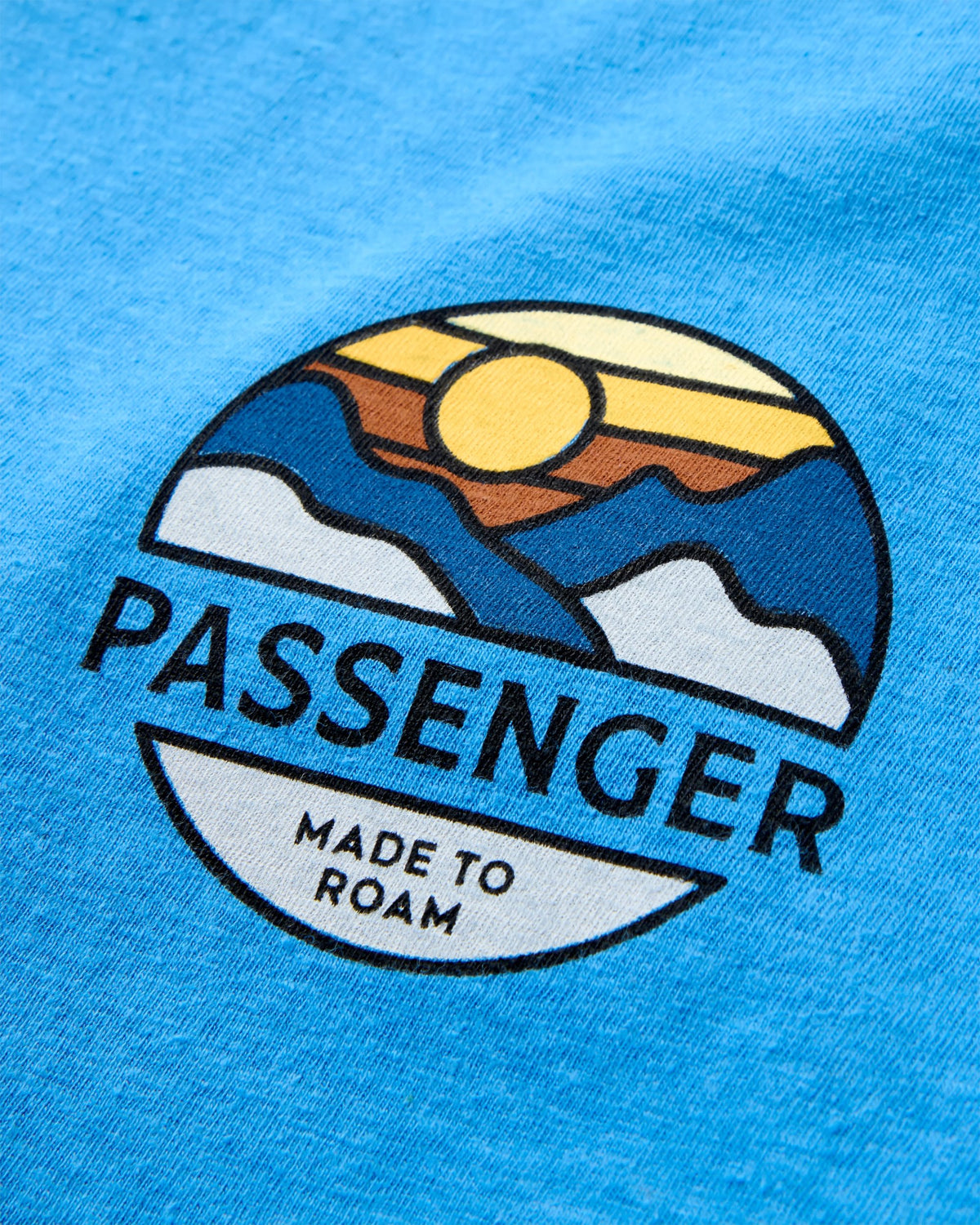 Laidback Relaxed Fit T-Shirt - Marine Blue - Flatlay