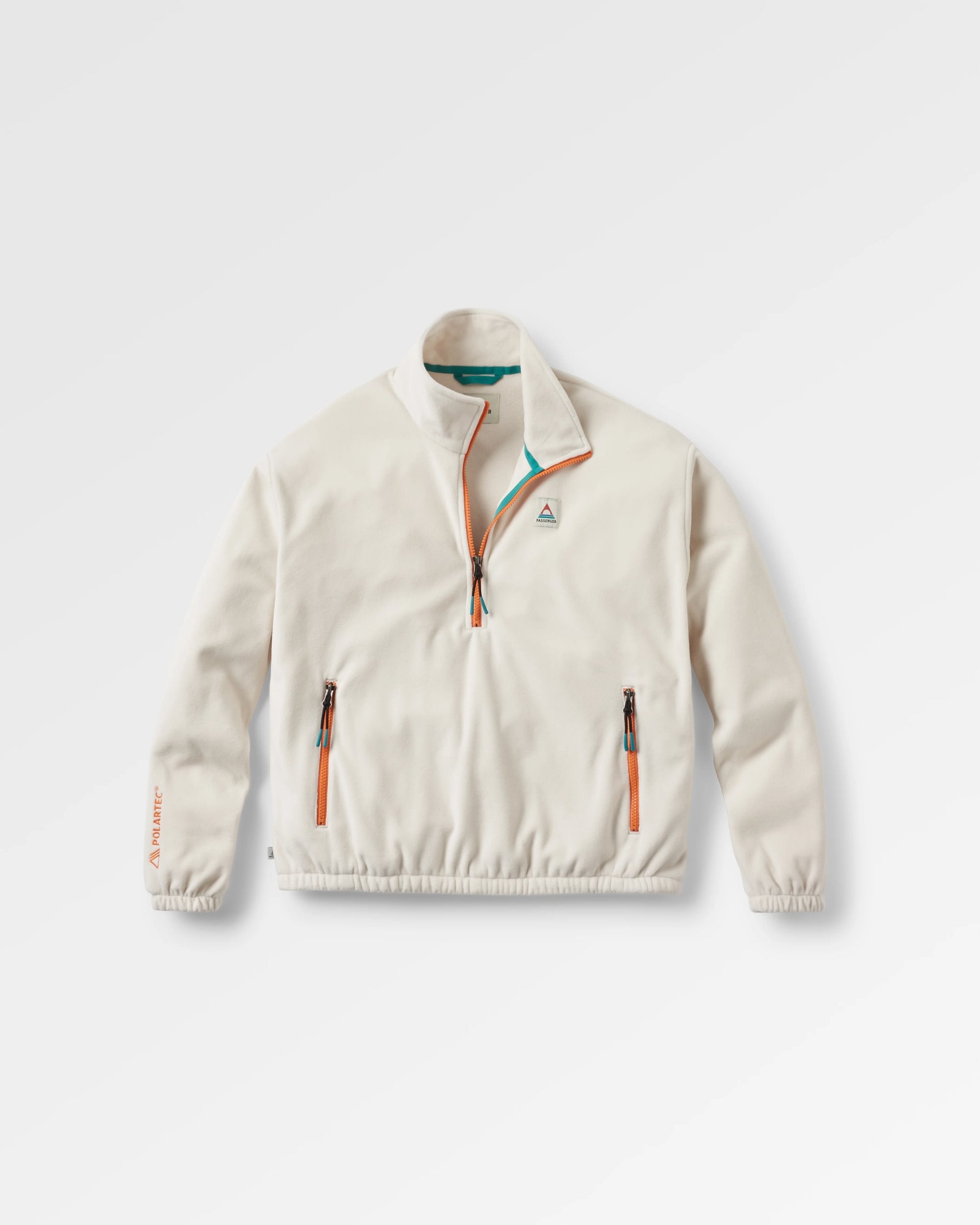 Ayla Recycled Polartec® Fleece - Vintage White - Flatlay