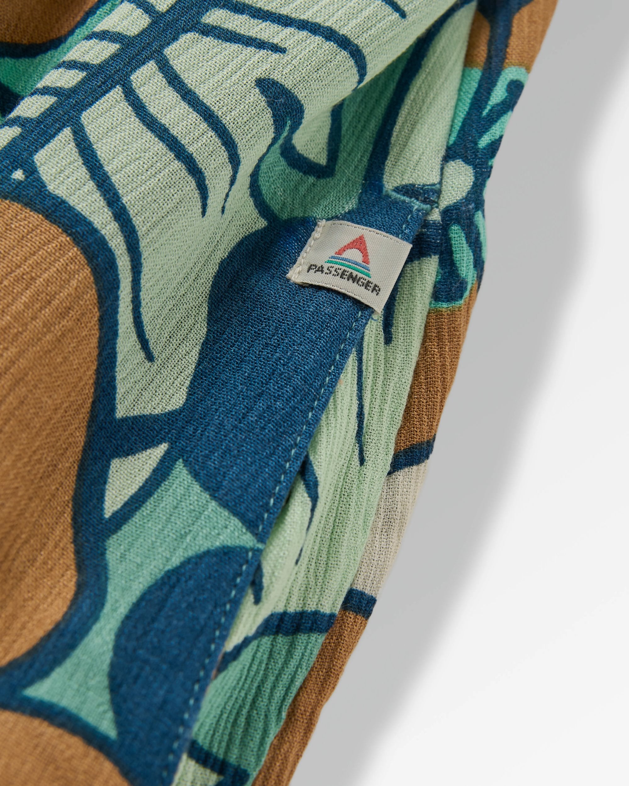 Soleis Woven Maxi Dress - Vintage Floral Aqua - Flatlay