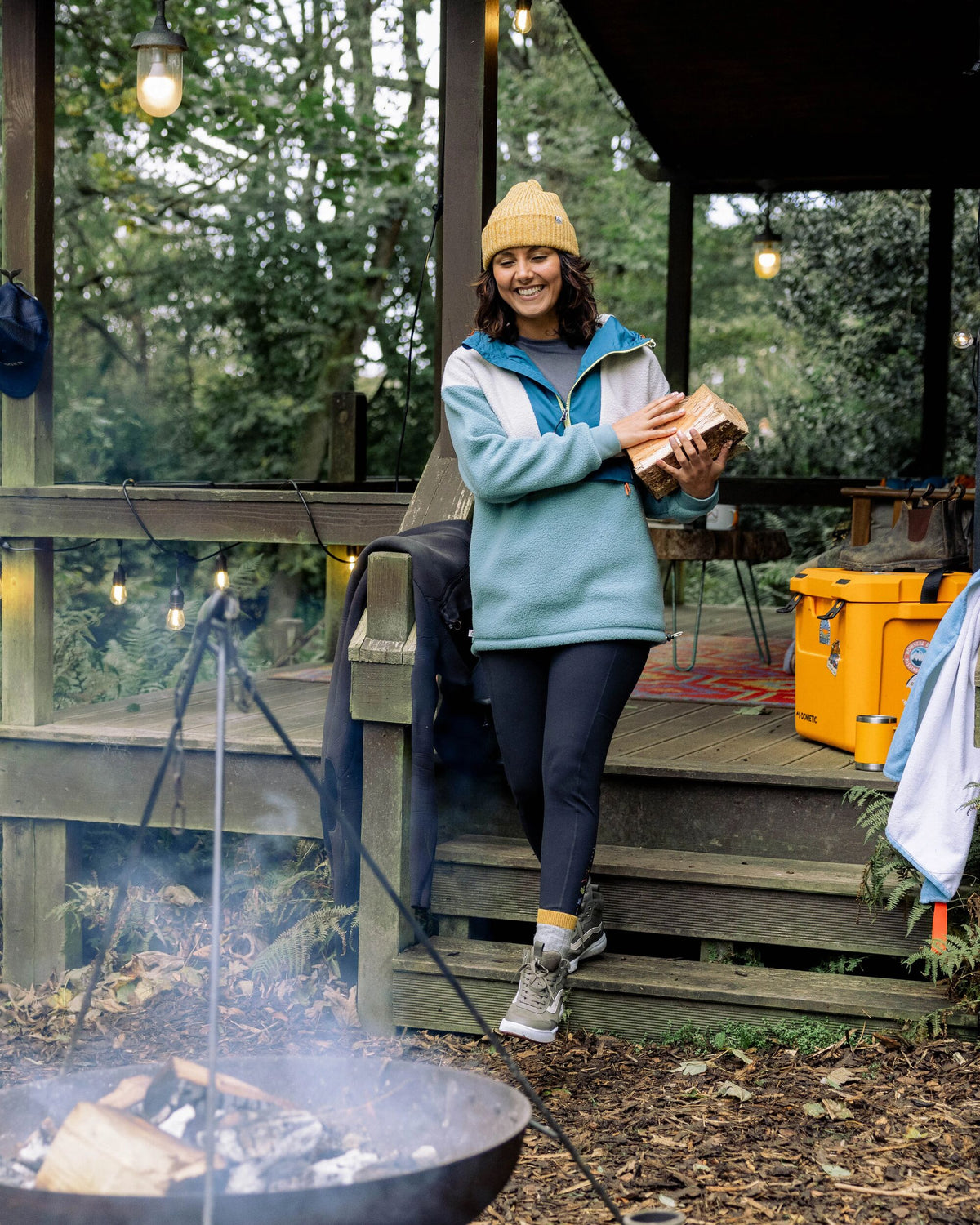 Maren 1/2 Zip Sherpa Fleece - Arctic - Lifestyle
