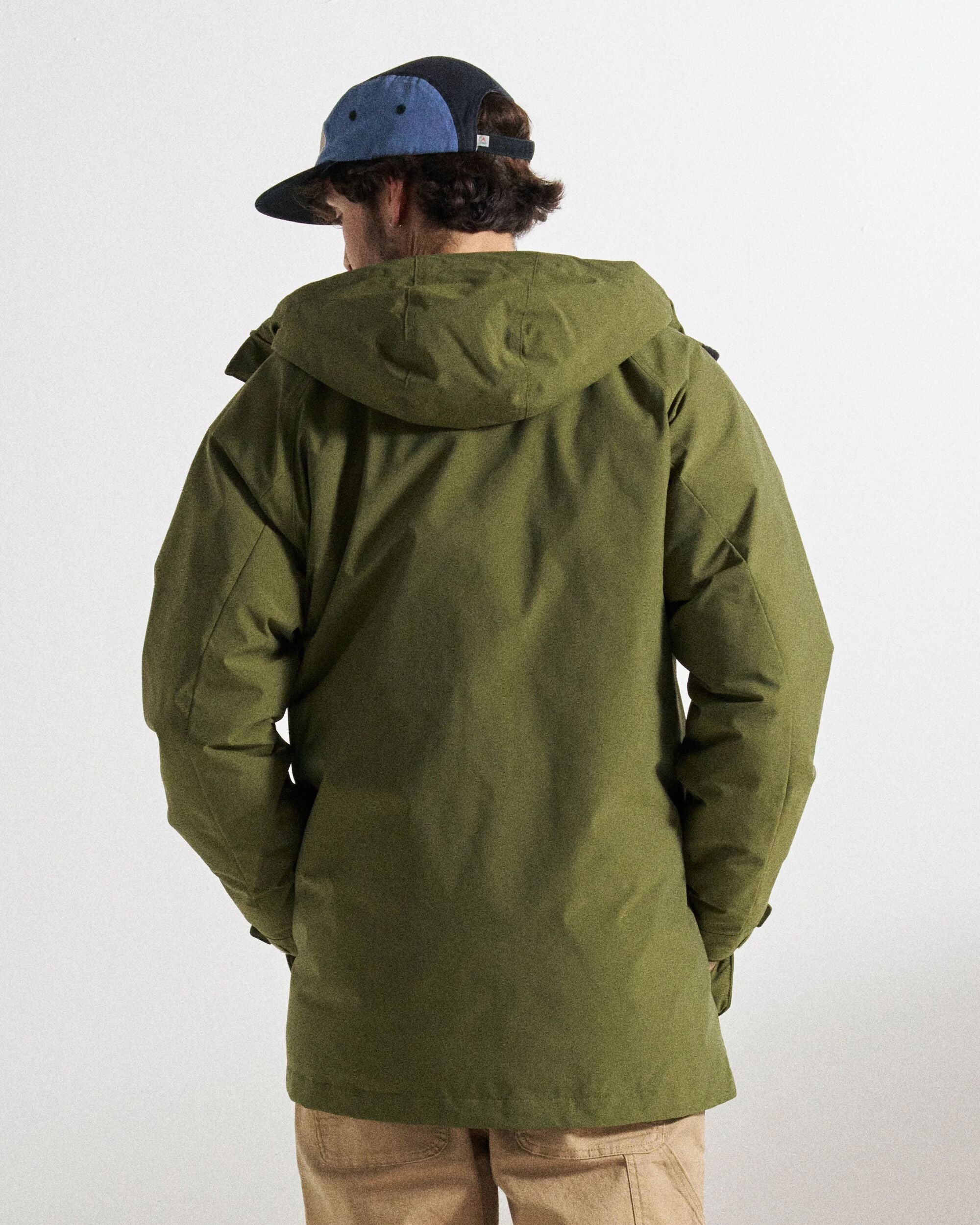 Baltic Recycled Insulated Parka - Khaki - Studio Model