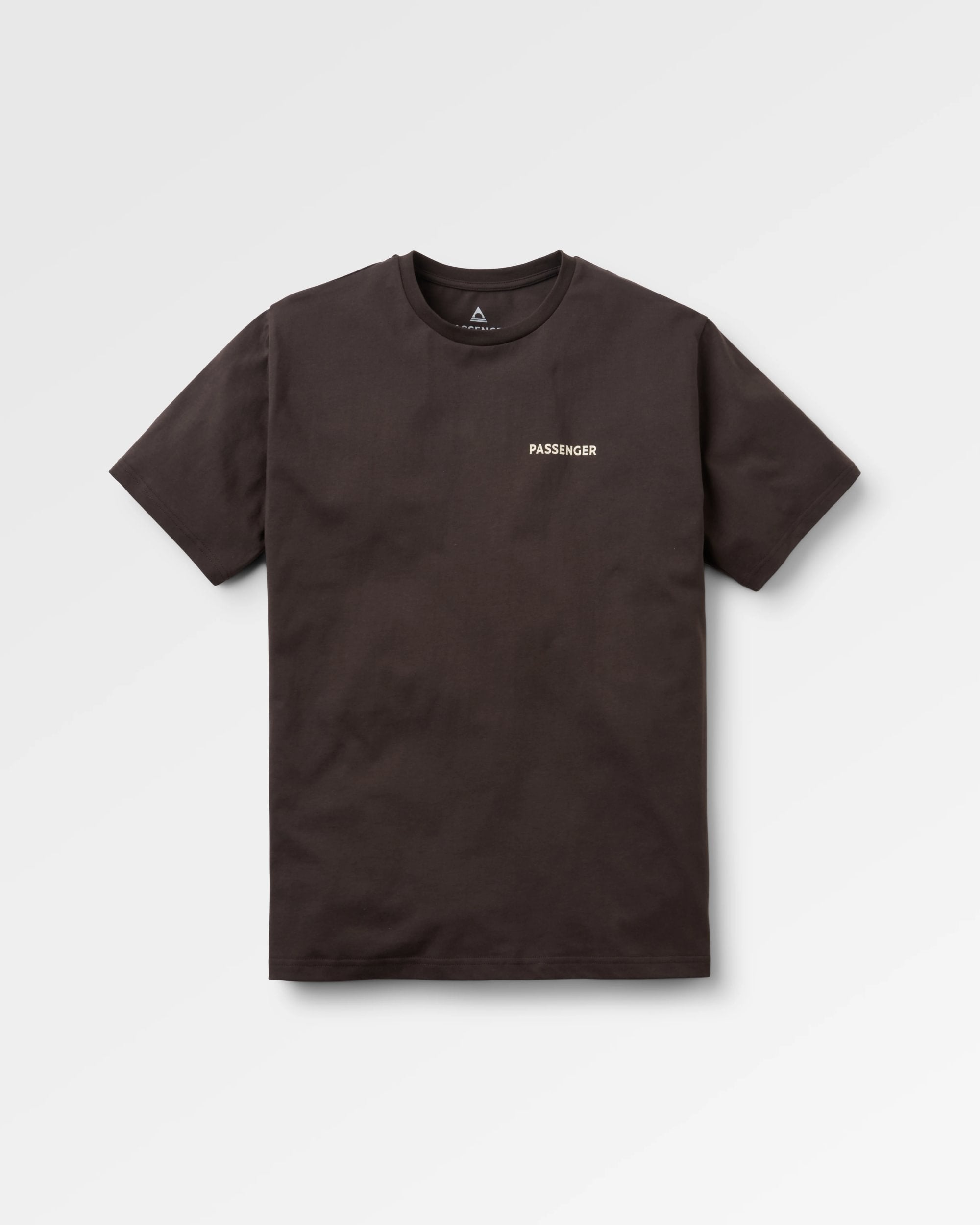 Cutout Organic Cotton T-Shirt - Espresso - Flatlay