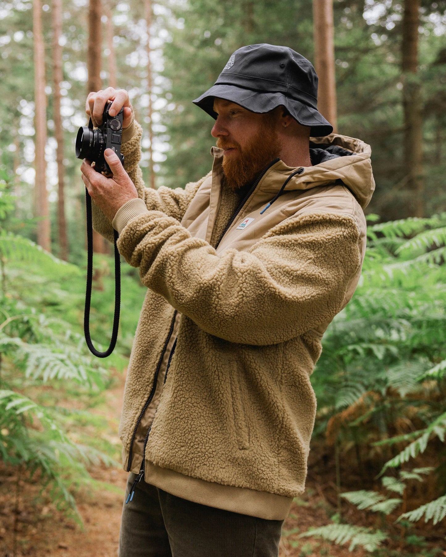 Adventure Recycled Deep-Pile Sherpa Fleece - Biscuit - Lifestyle