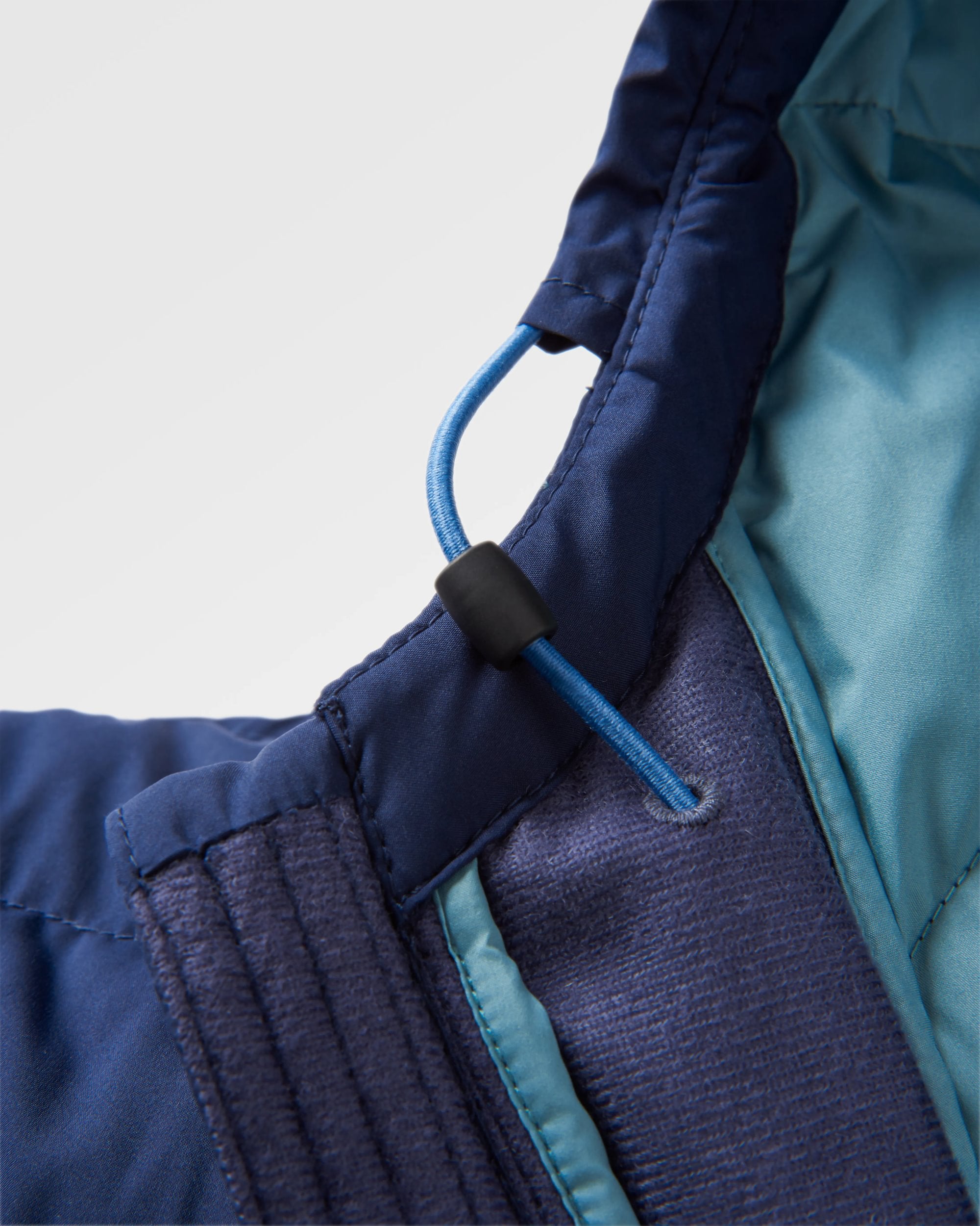 Ashland Down Recycled Jacket - Rich Navy/Pear Green - Flatlay