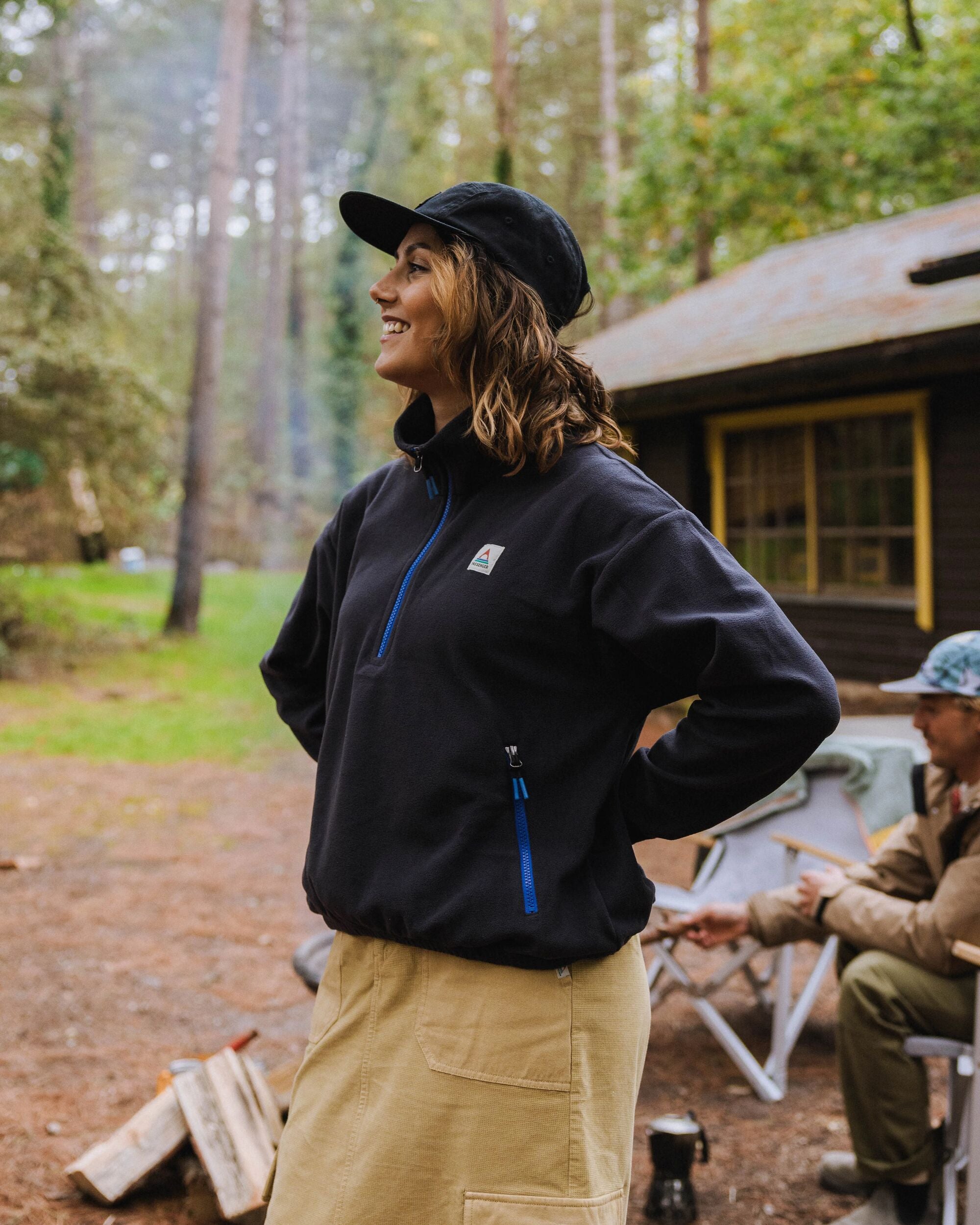 Ayla Recycled Micro Polartec® Fleece - Black - Lifestyle