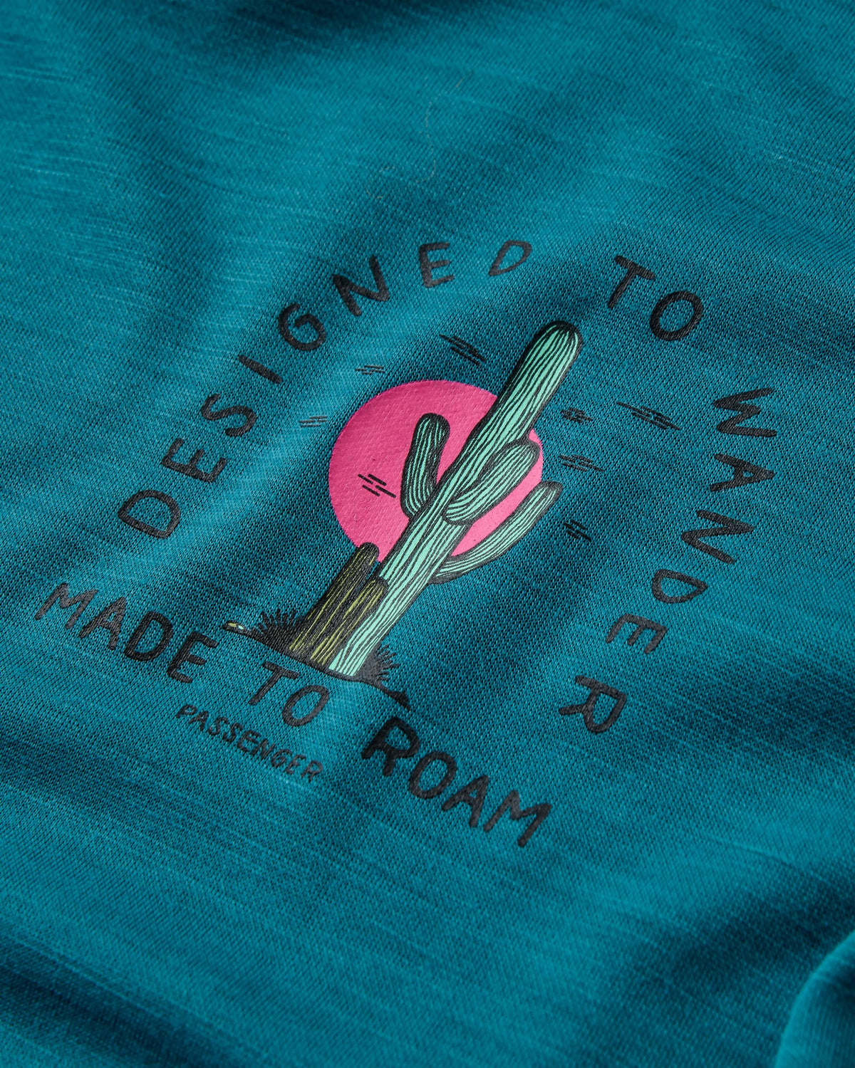 Camp Wild Lightweight Merino LS T-Shirt - Mediterranean - Flatlay