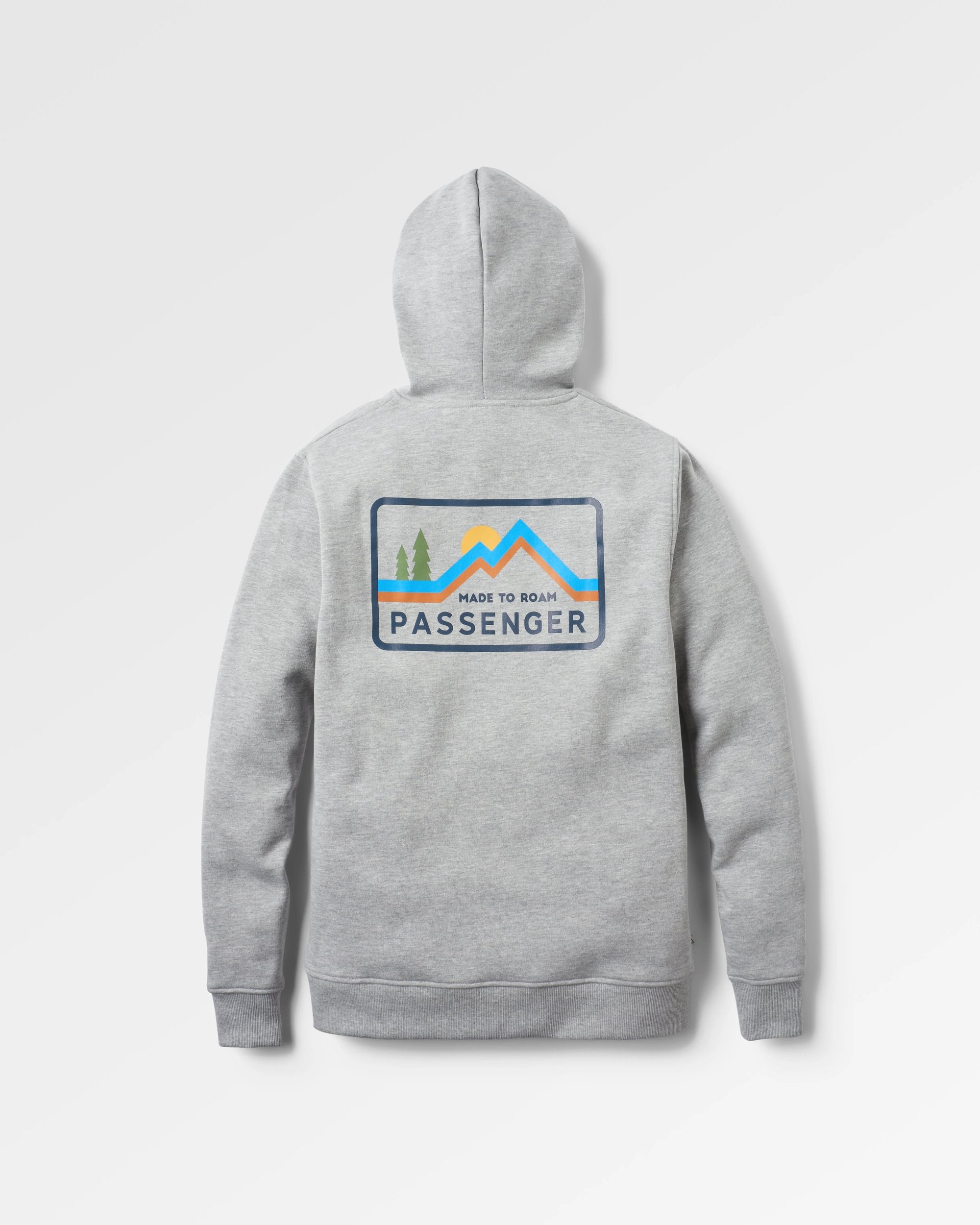 Made To Roam Hoodie - Grey Marl - Flatlay