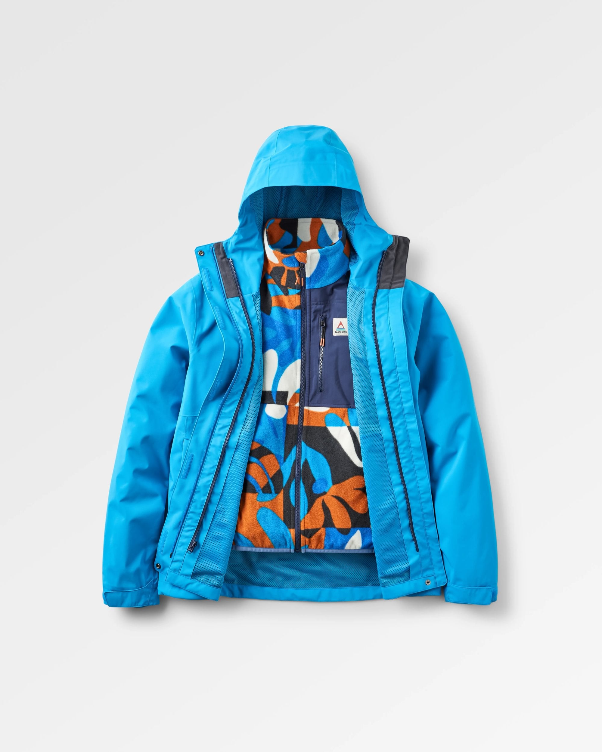 Breckenridge Waterproof 3 In 1 Jacket - Bluejay - Flatlay