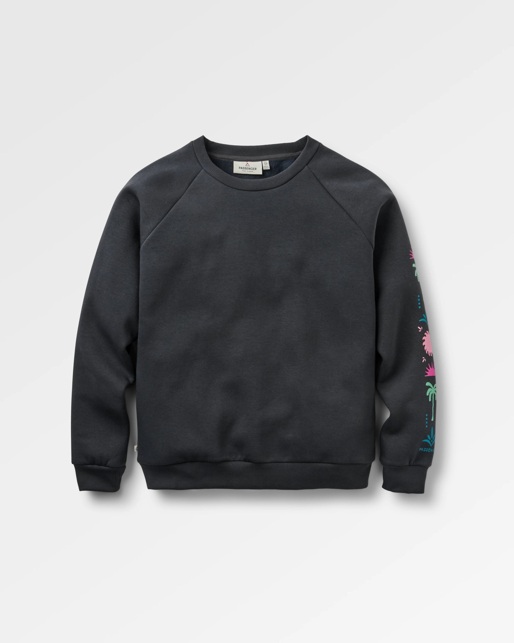 Stack Sweatshirt - Faded Black - Flatlay