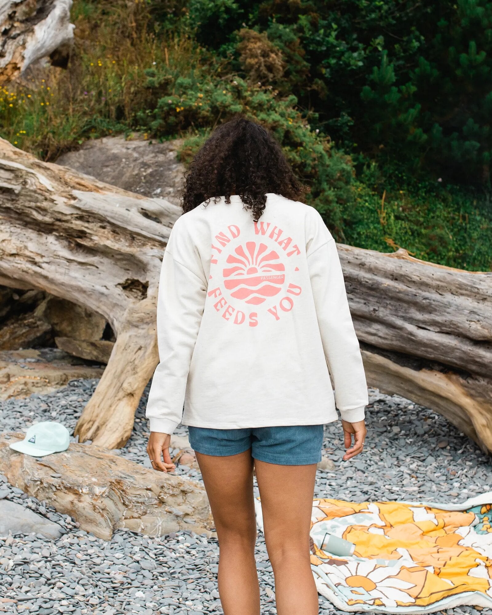Discovery Recycled Cotton Sweatshirt - Milky Marl - Lifestyle