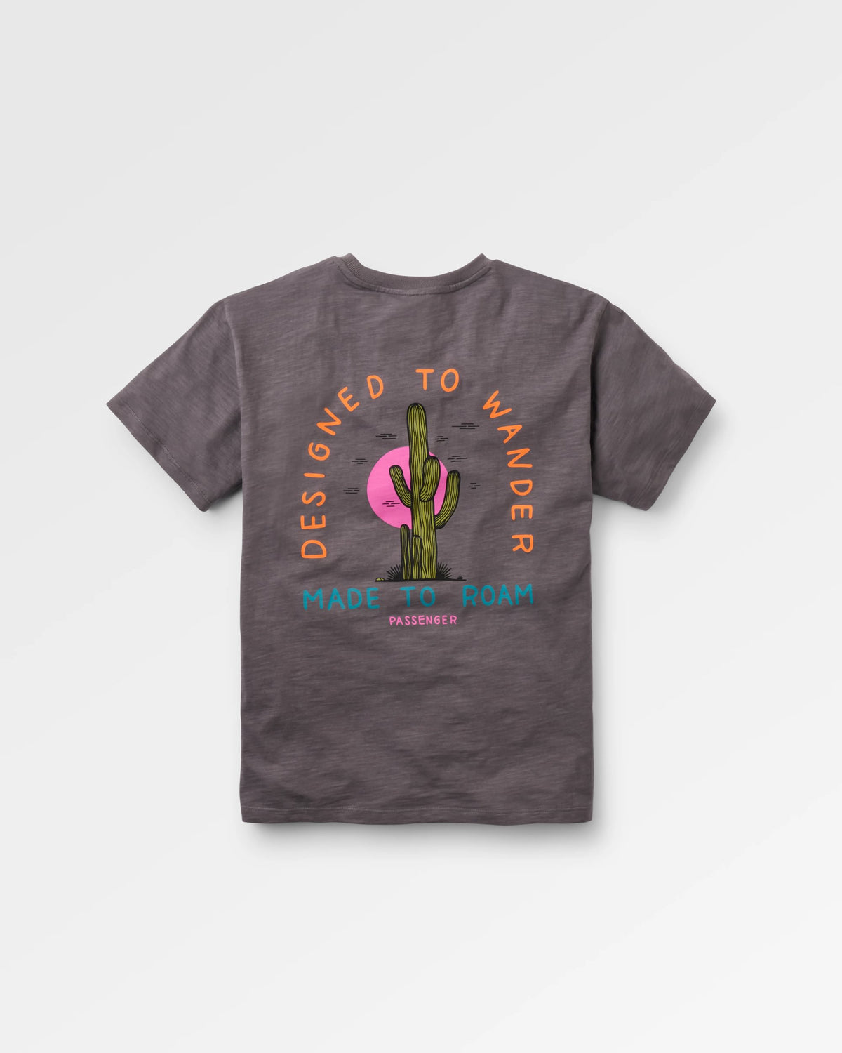 Explore T-Shirt - Charcoal - Flatlay
