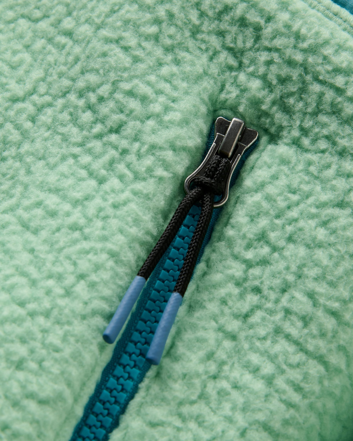 Home Recycled Sherpa Fleece - Seafoam - Flatlay