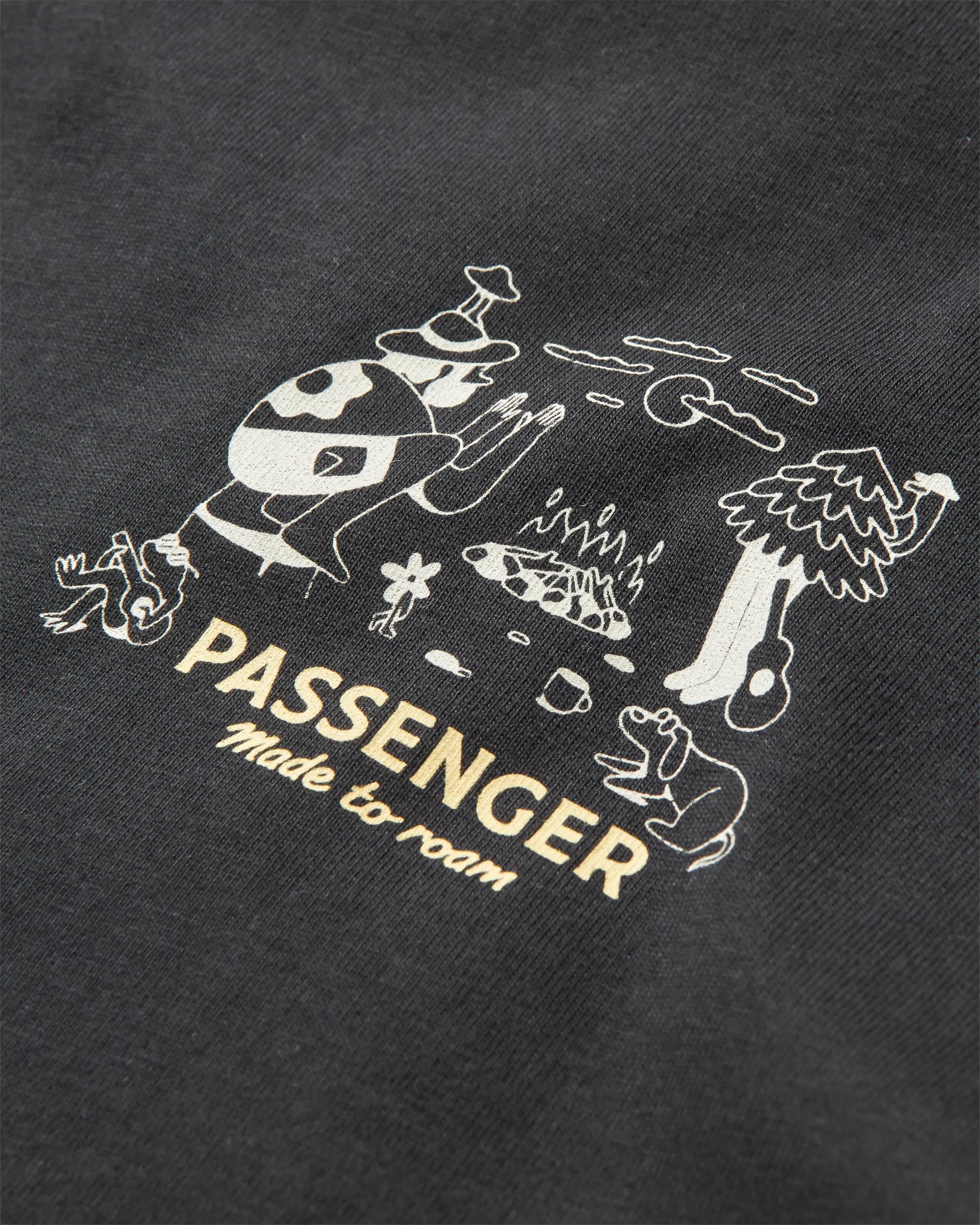 Better Outside Organic Relaxed Fit T-Shirt - Black - Flatlay