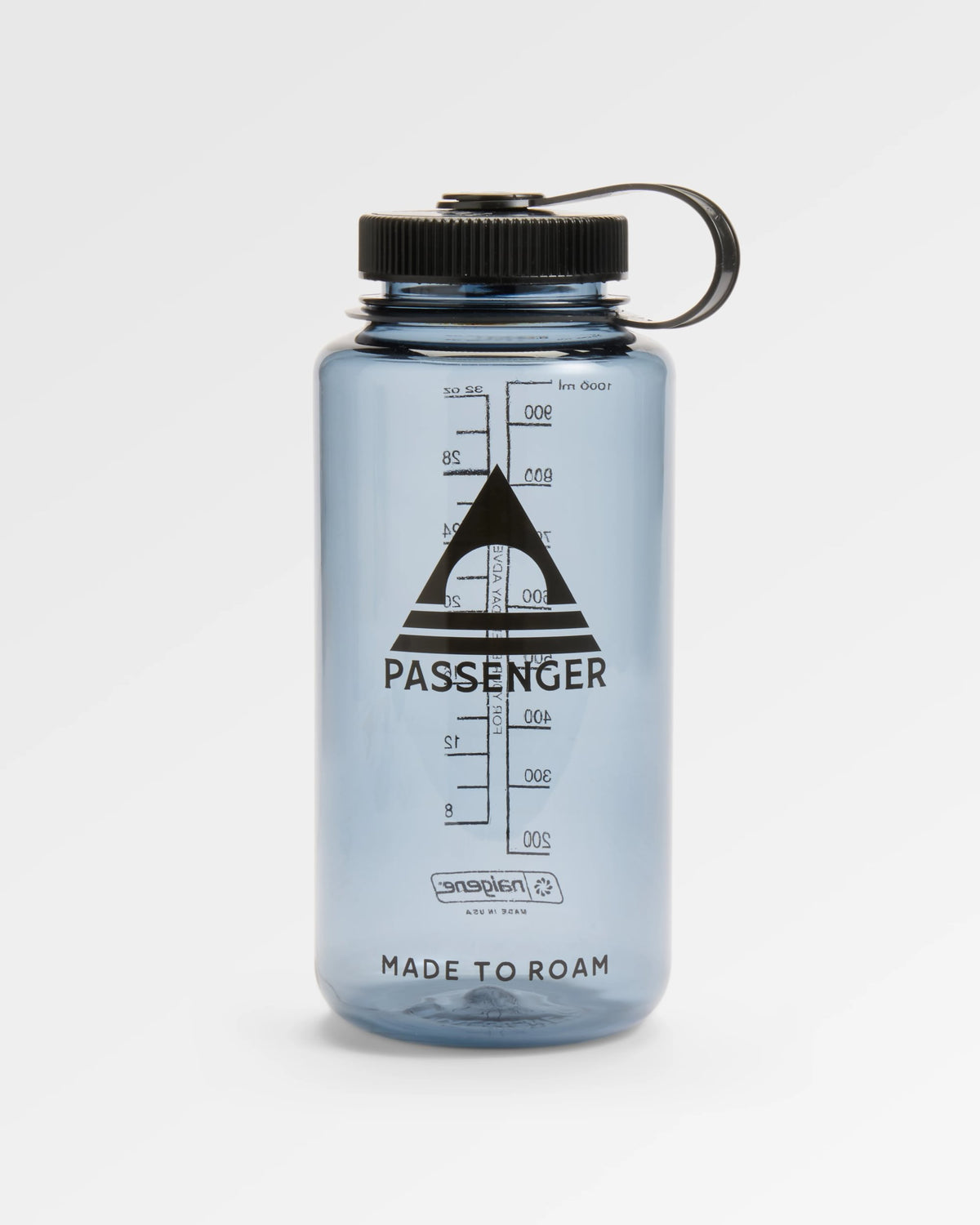Nalgene 1L Wide Mouth Water Bottle - Black - Flatlay