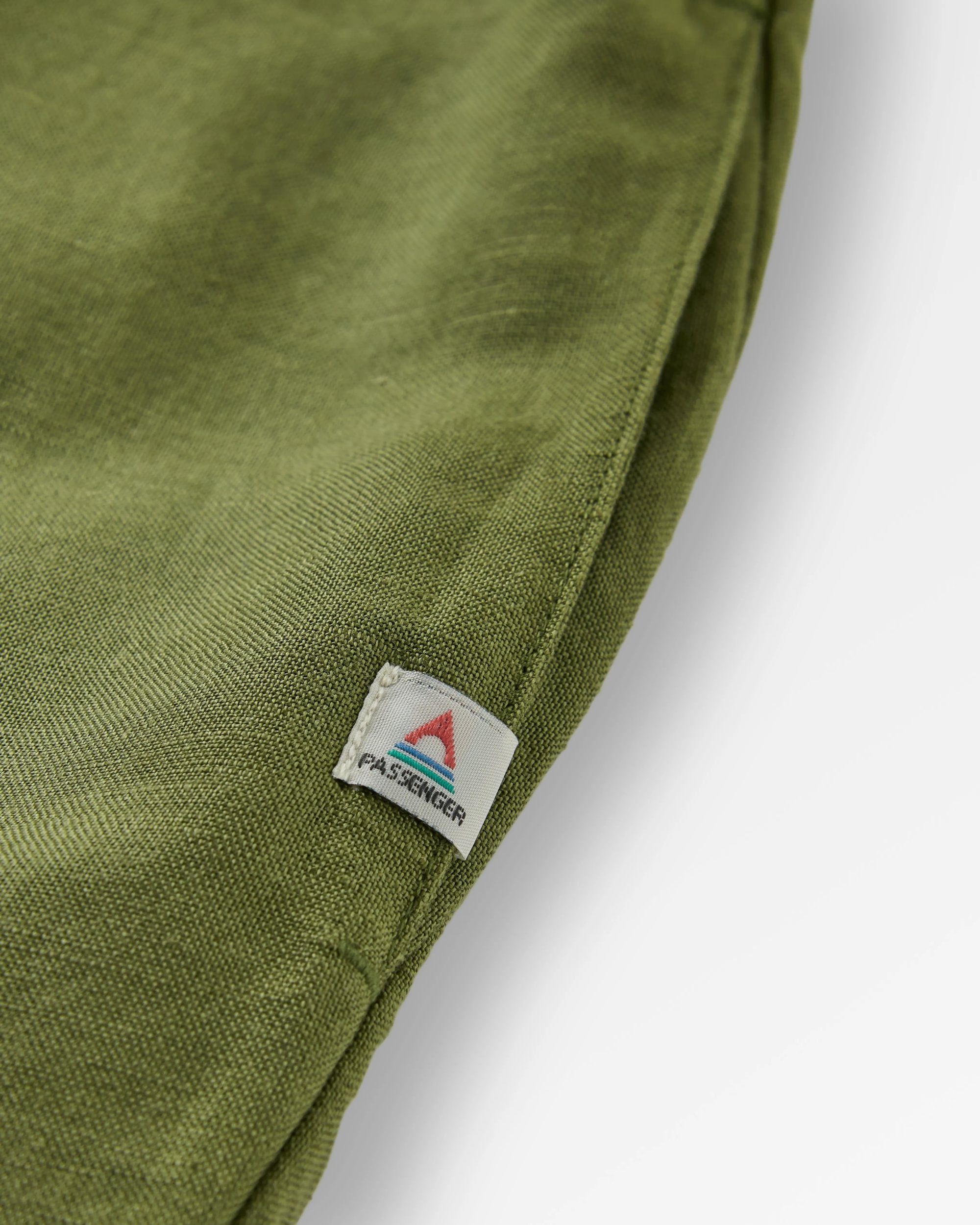 Sono Linen Smock Dress - Khaki - Flatlay