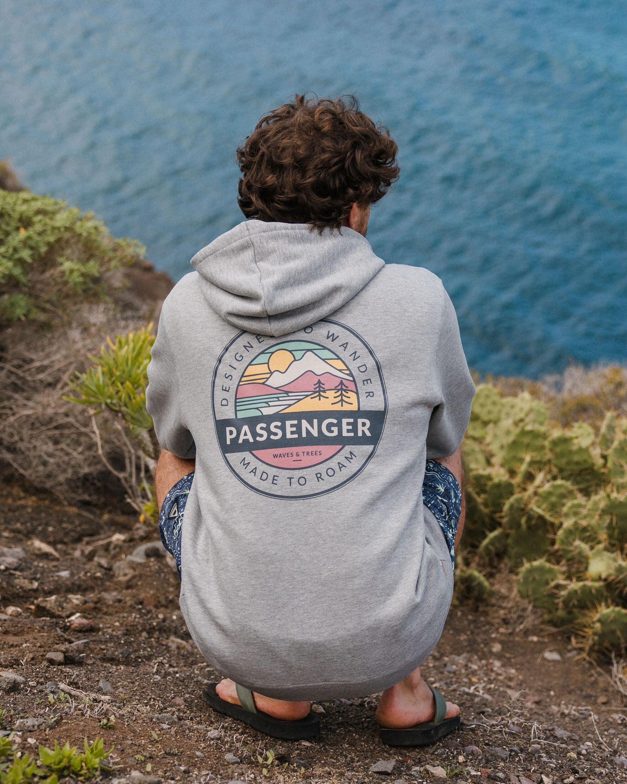 Odyssey Organic Cotton Hoodie - Grey Marl - Lifestyle