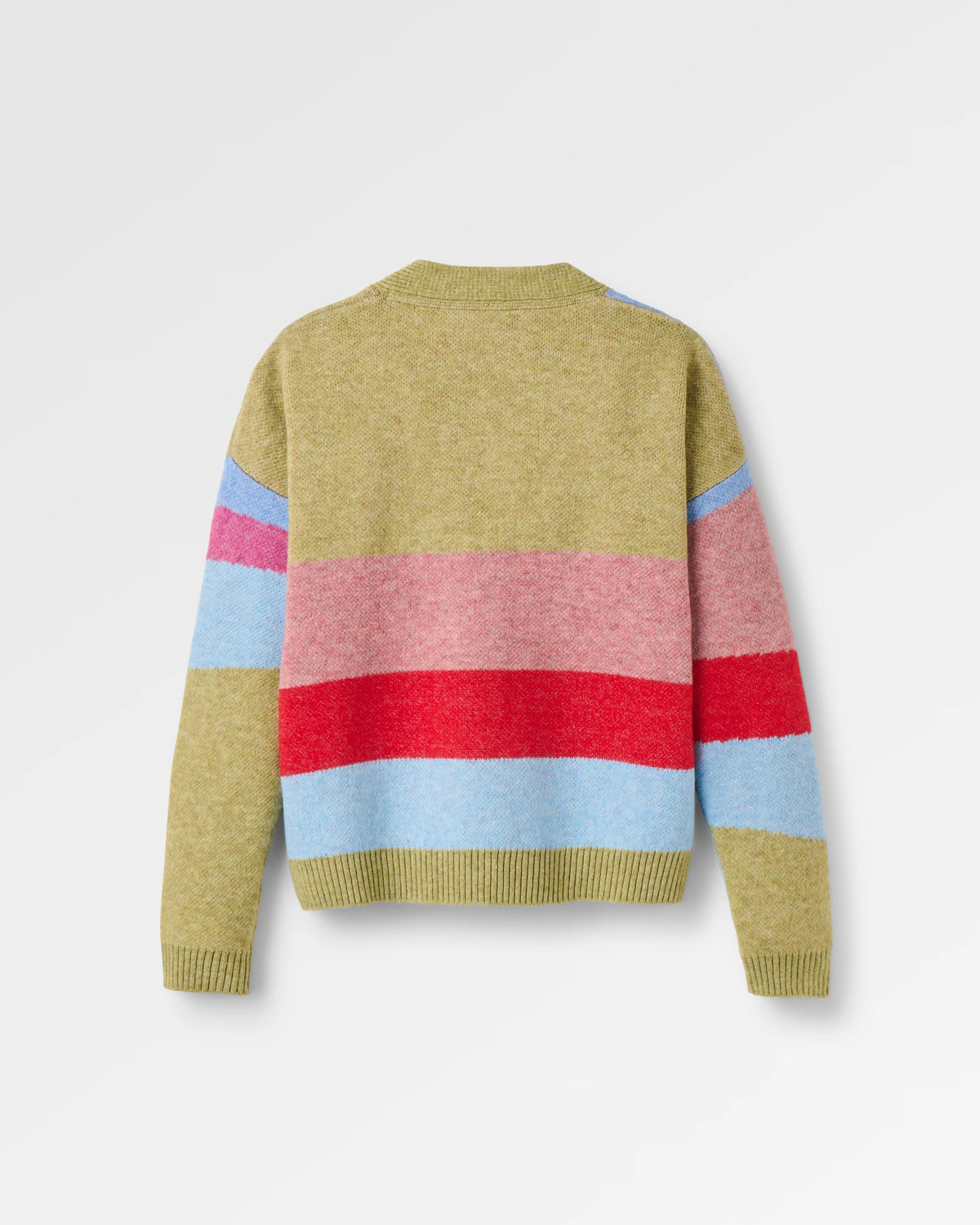 Scenic Knitted Cardigan - Scenic Dusty Olive - Flatlay