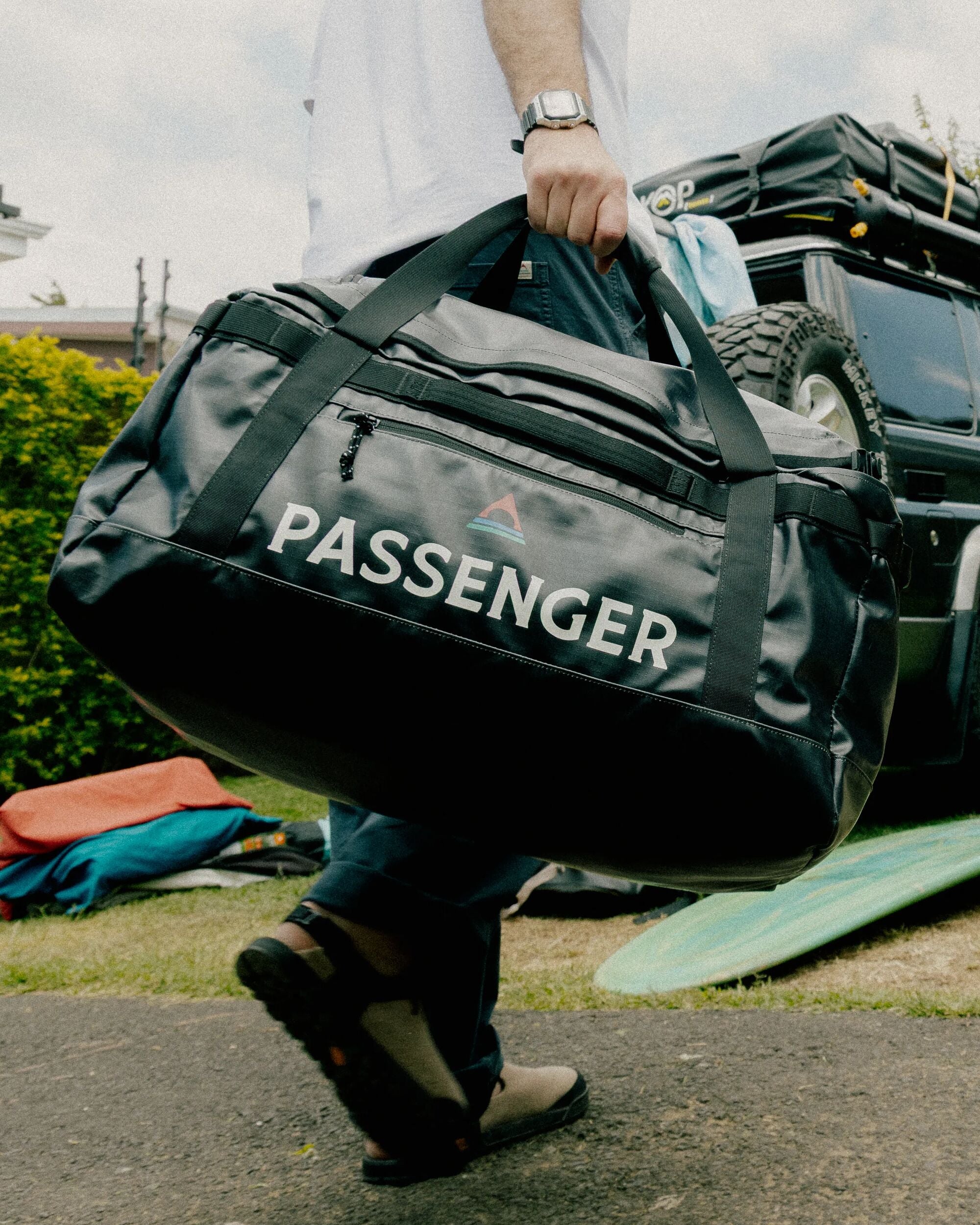 Roamer 60L Duffel Bag - Phantom Black - Lifestyle