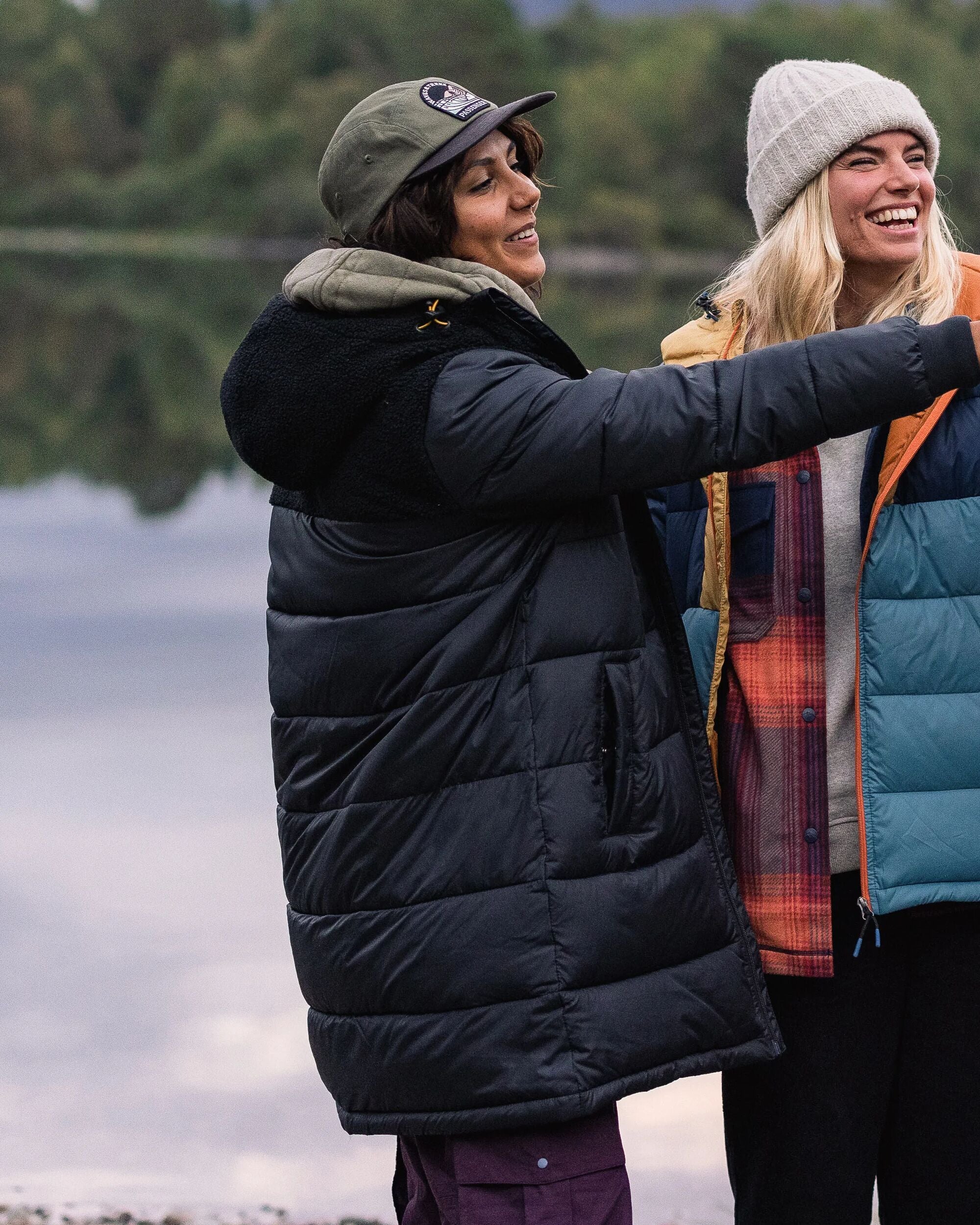 Elowen Hooded Recycled Insulated Jacket - Black - Lifestyle