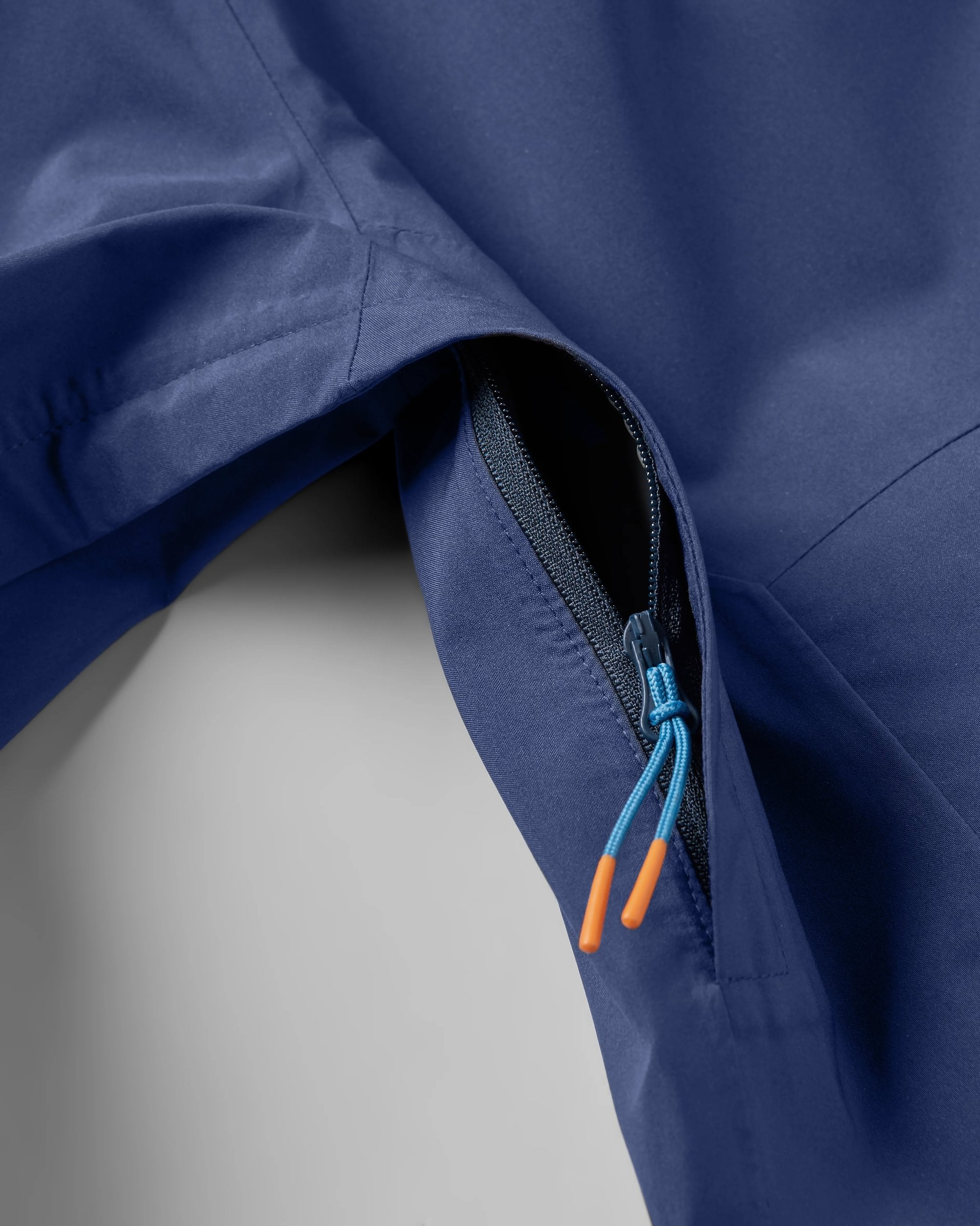 Downpour Recycled Waterproof Jacket - Rich Navy - Flatlay