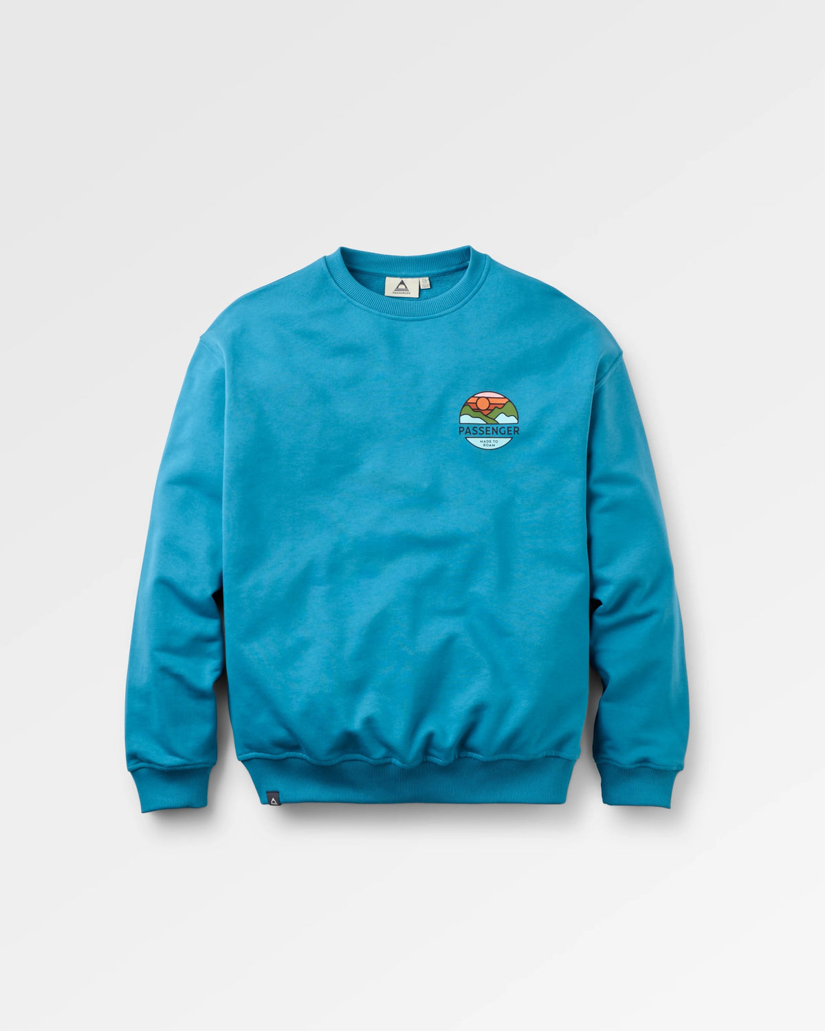 Laidback Relaxed Fit Sweatshirt - Blue Steel - Flatlay