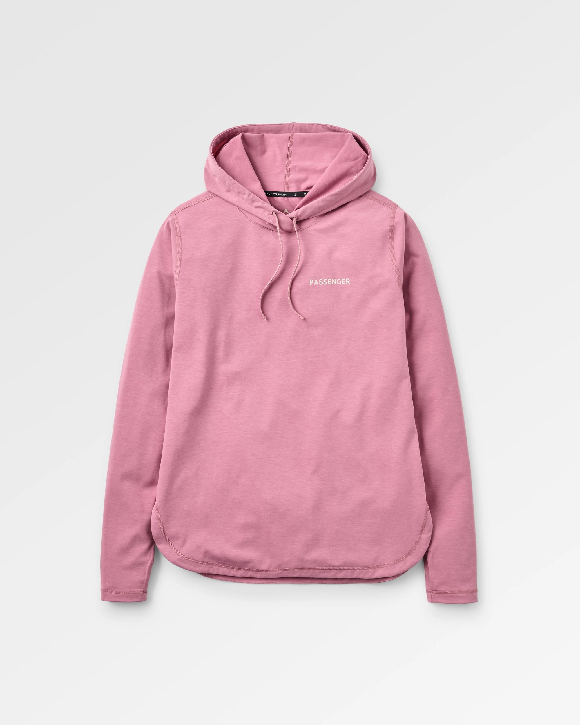 Roamscreen UPF50 Drirelease® Women's Hoodie - Pink Haze - Flatlay